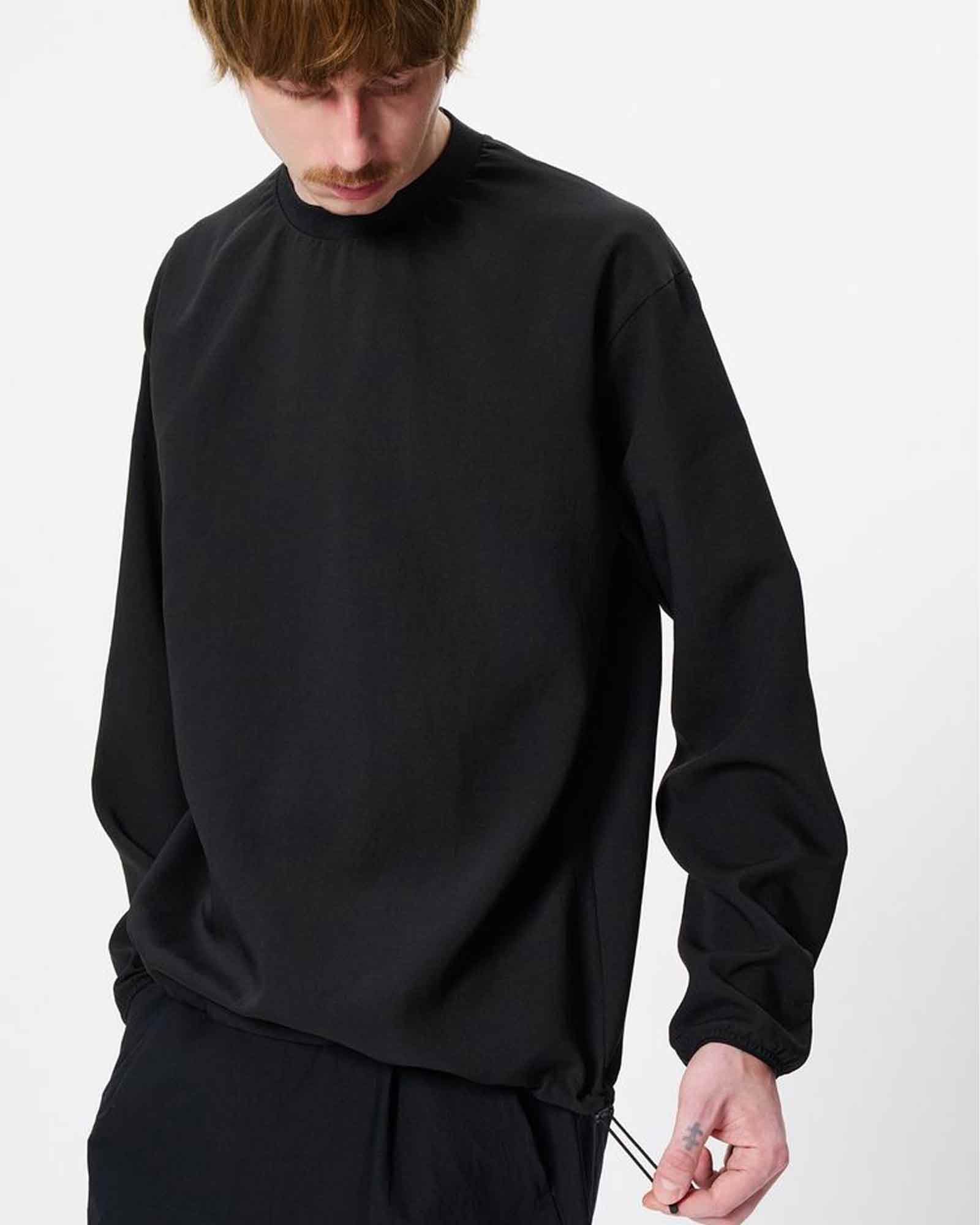 Goldwin・ゴールドウィン - L/S Tシャツ AIR IMPRESSION VENTRIS SHIRRING PULLOVER / BLACK