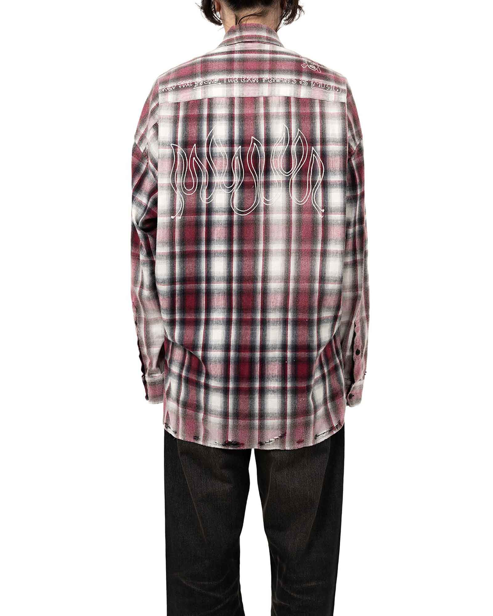 MIHARA YASUHIRO・Yasuhiro Mihara -  VINTAGE LIKE CHECK L/S SHIRTS / RED