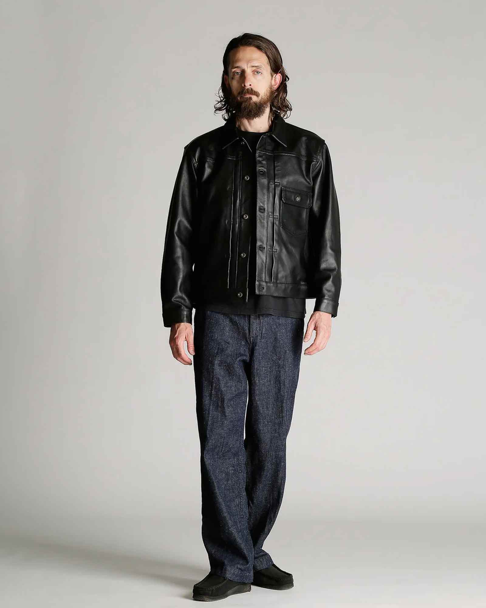 Schott・ショット -  SHEEP LEATHER 1st TRACKER JACKET / BLACK