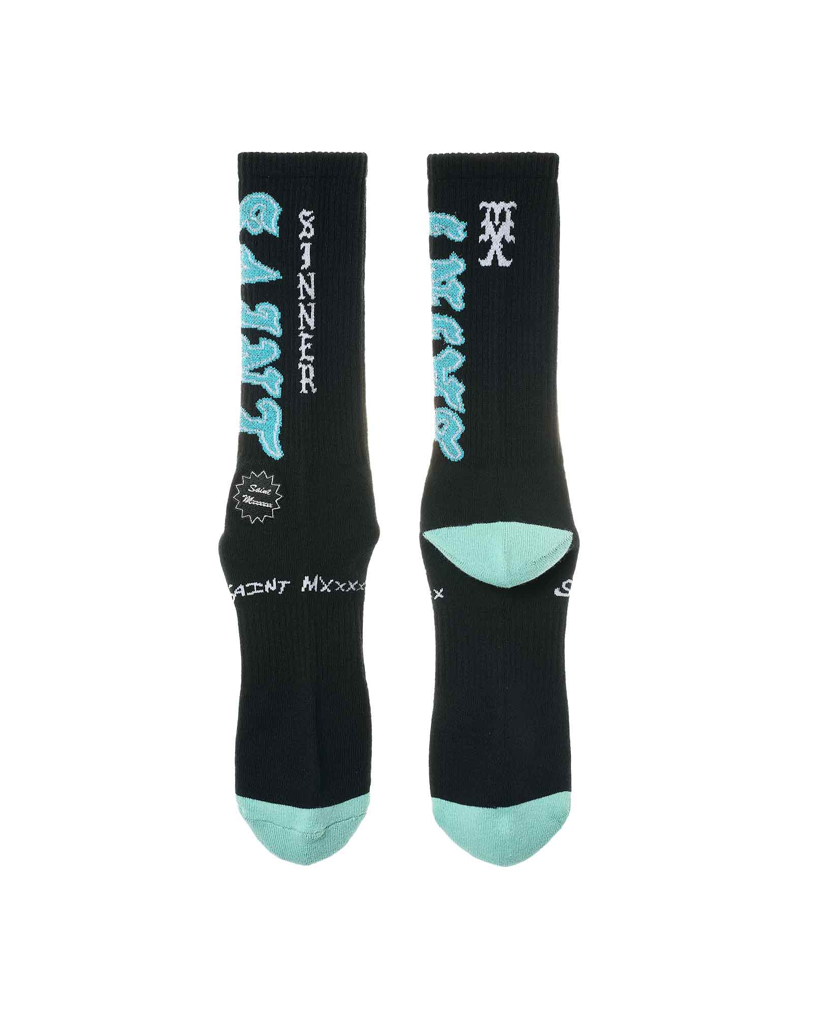 ©SAINT M××××××・saint michael -  SOCKS/SAINT / BLACK+BLUE