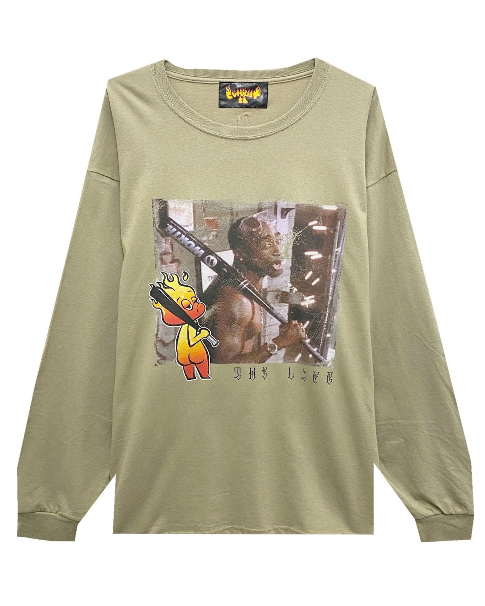 CVTVLIST・カタリスト - L/S Tシャツ THE LIFE L/S TEE /  KHAKI