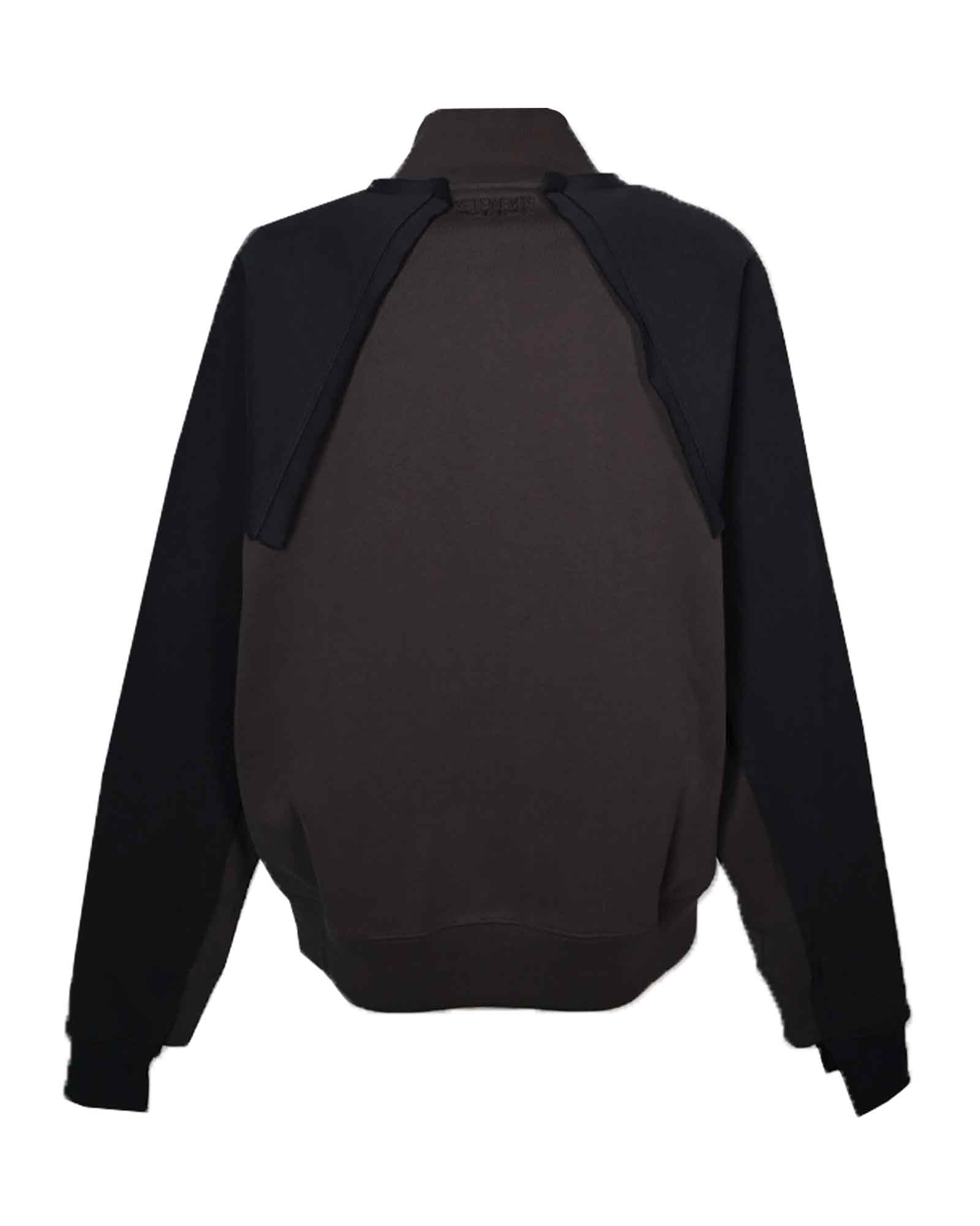 VETEMENTS・Vetements -  PATCHED ZIP-UP / CHOCOLATE BROWN / WASHED BLACK