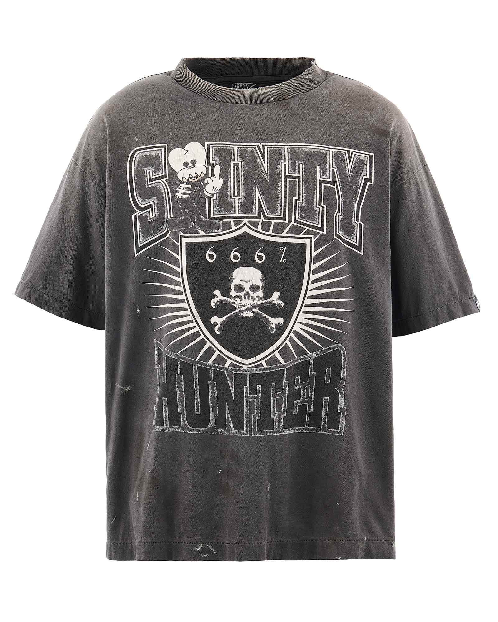 BH_SS T-SHIRT/SAINTY HUNTER / BLACK