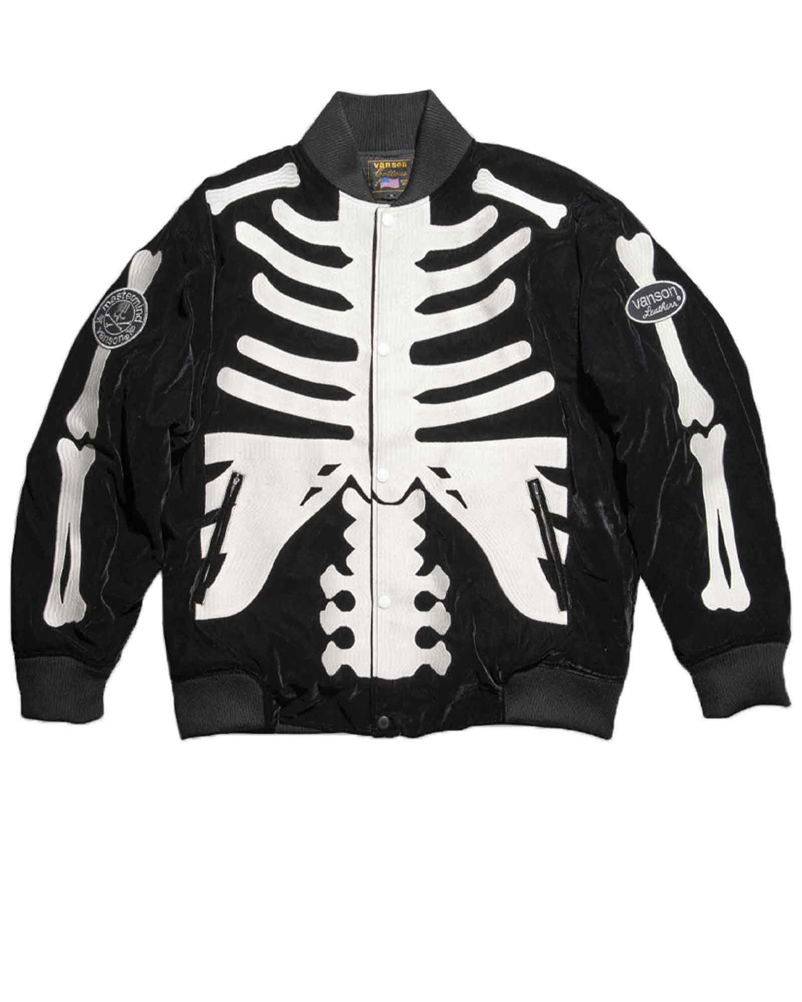 mastermind・マスターマインド - ジャケット VANSON BONES BOMBER JACKET / BLACK