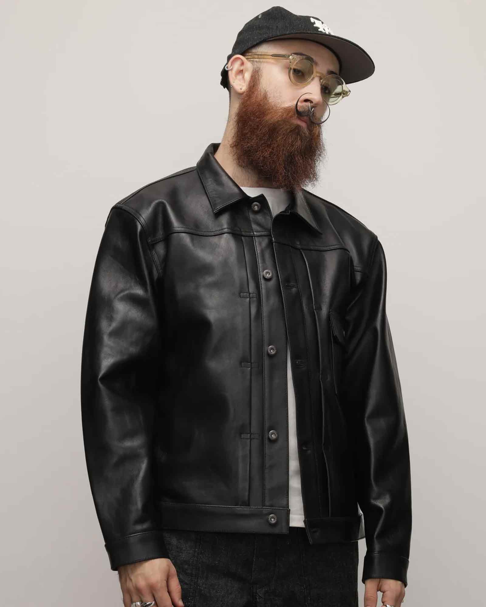 Schott・ショット -  SHEEP LEATHER 1st TRACKER JACKET / BLACK
