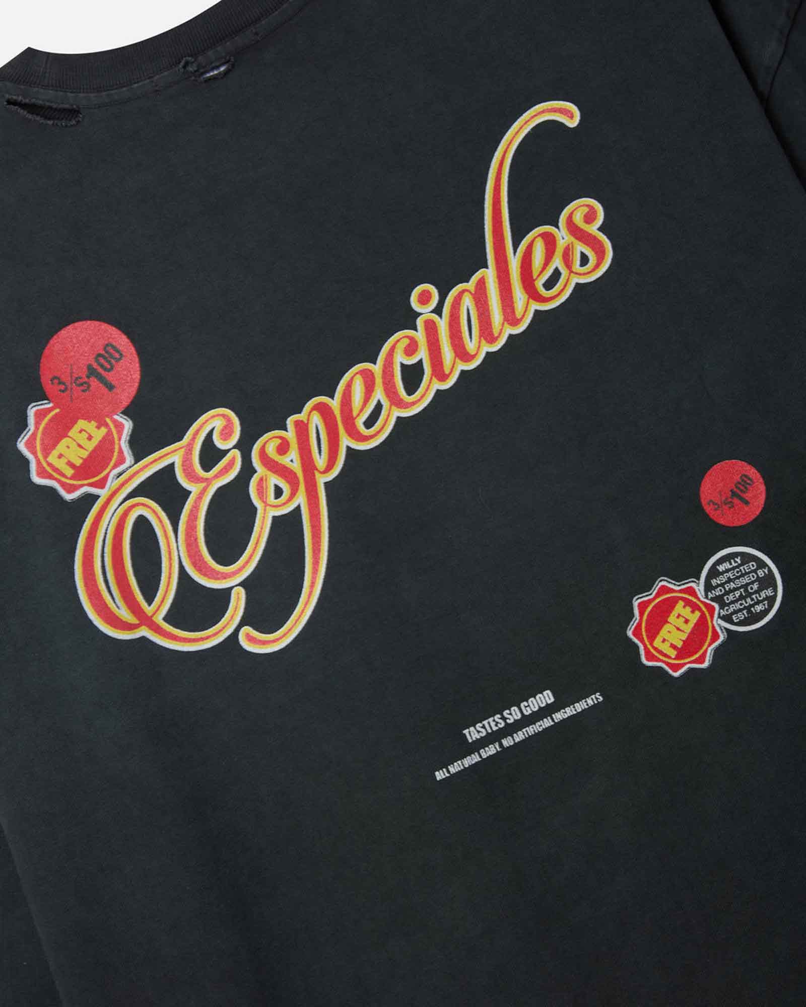 WILLY CHAVARRIA・ウィリー・チャバリア -  OS ESPECIAL CHORIZO BUFFALO TEE / BLACK