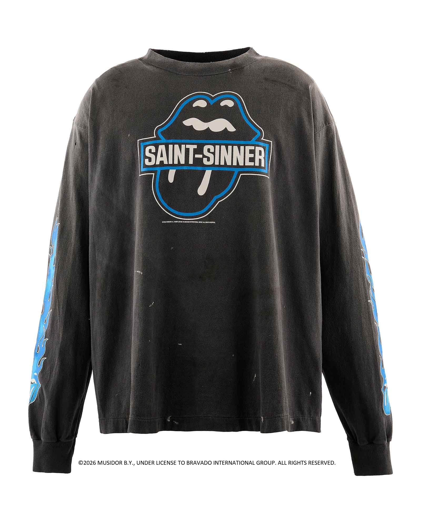 ©SAINT M××××××・セントマイケル - L/S Tシャツ TRS_LS T-SHIRT/FIRE / BLACK