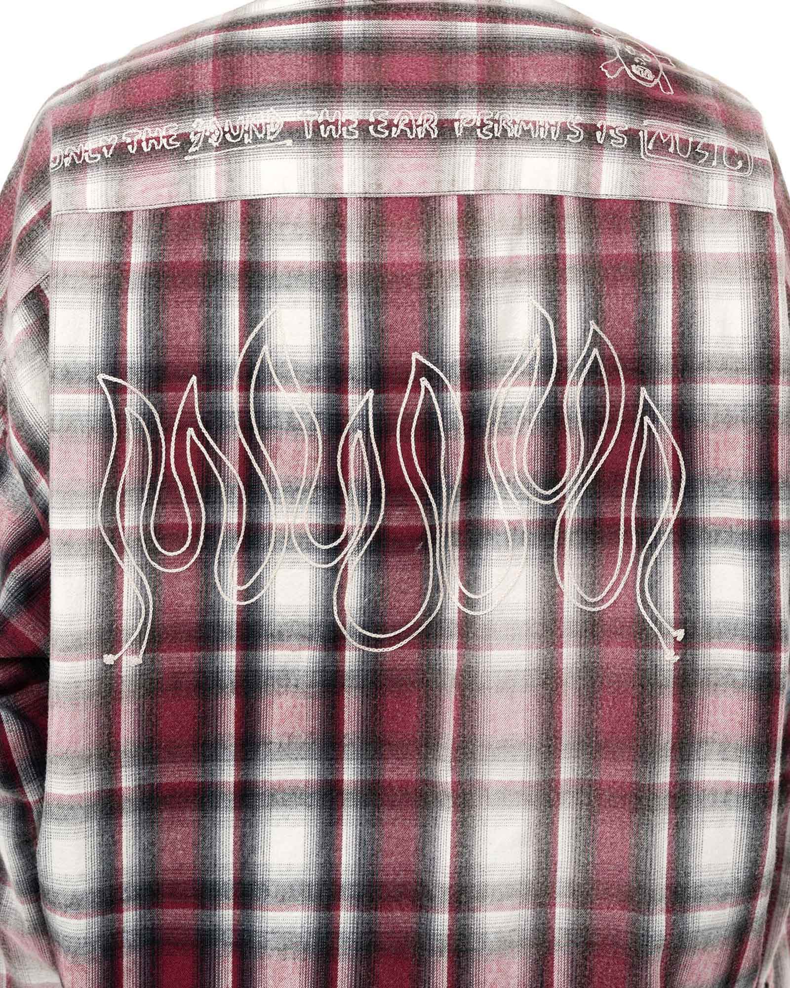 MIHARA YASUHIRO・Yasuhiro Mihara -  VINTAGE LIKE CHECK L/S SHIRTS / RED