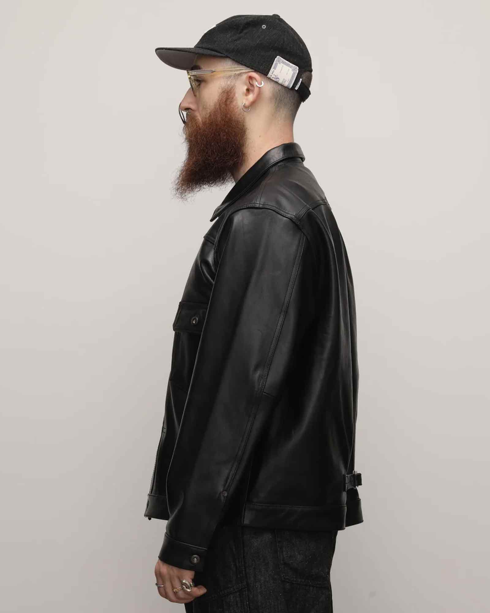 Schott・ショット -  SHEEP LEATHER 1st TRACKER JACKET / BLACK