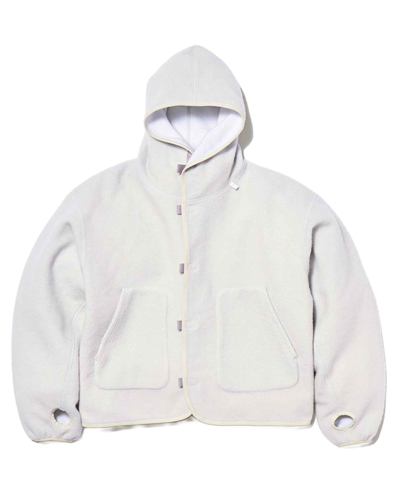 Goldwin 0・ゴールドウイン ゼロ - パーカー・フーディ WOOL FLEECE HOODIE / NATURAL GRAY