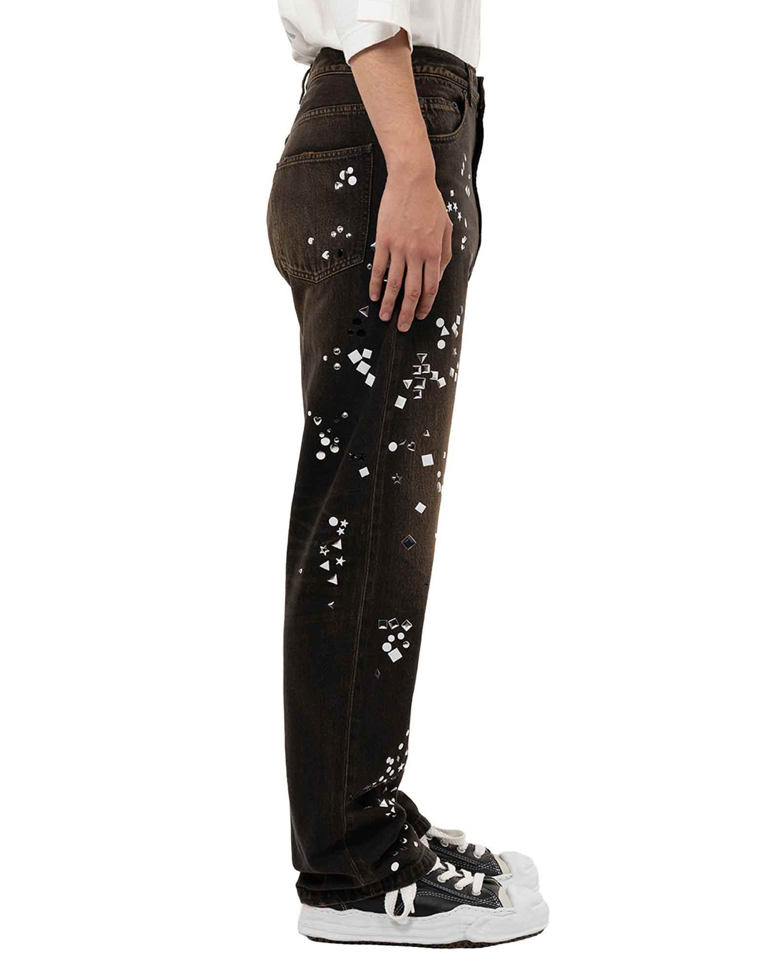 MIHARA YASUHIRO・Yasuhiro Mihara -  EMBELLISHED JEANS / BLACK