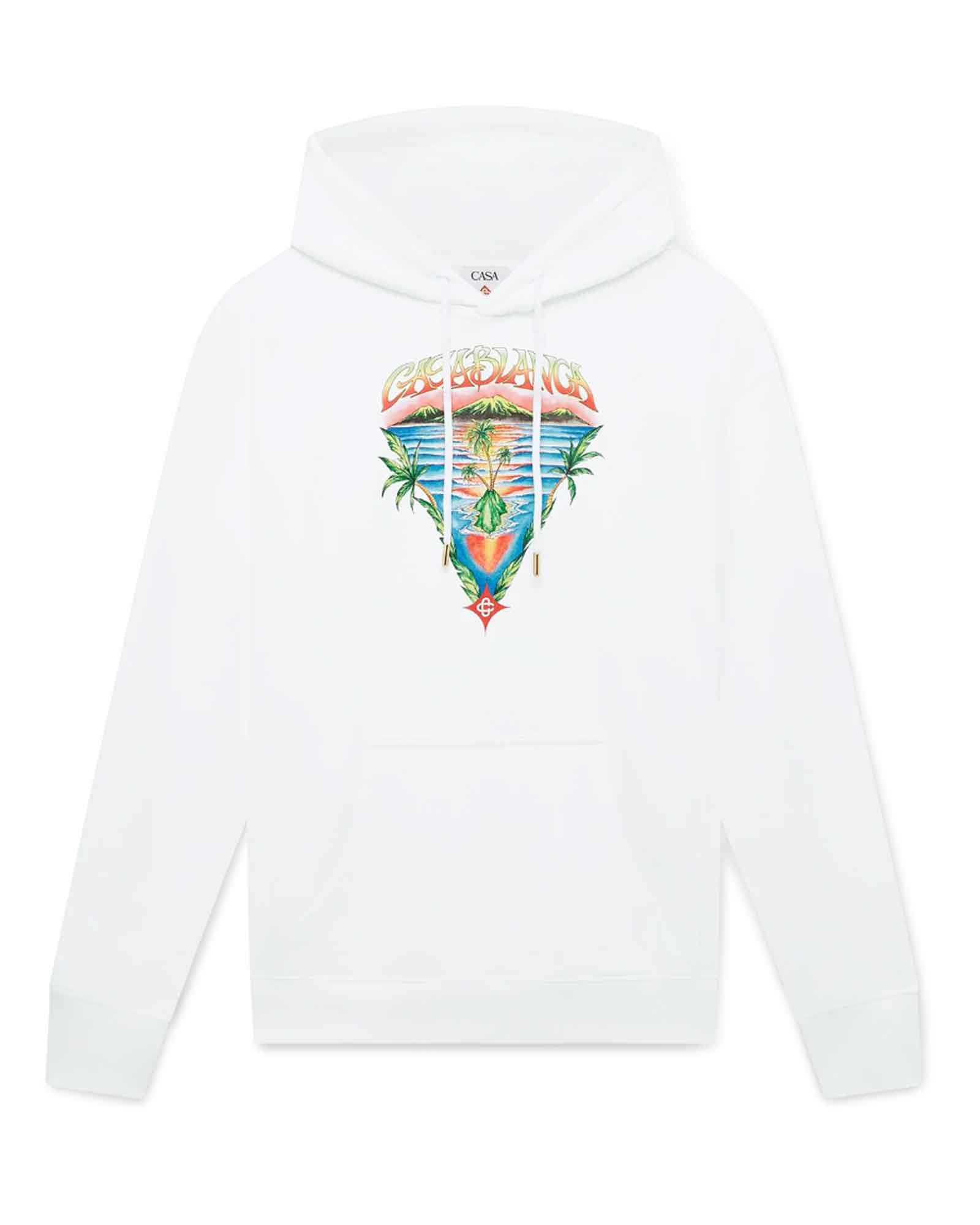 CASABLANCA・カサブランカ - パーカー・フーディ INNOCENCE TRIANGLE HOODIE / OFF-WHITE LOOPBACK