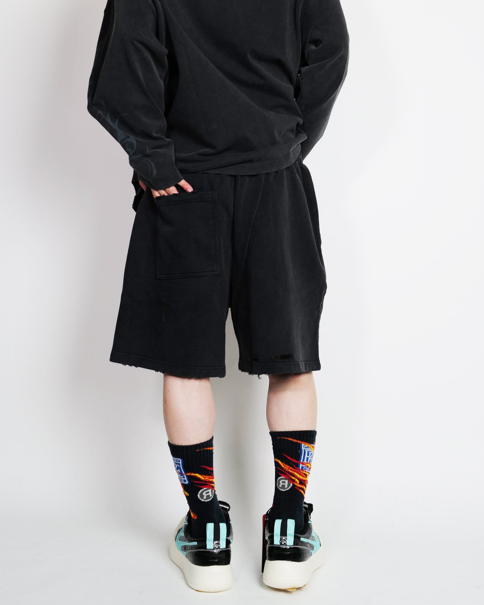 CASANOVA×RHIME・カサノバ×ライム -  CASANOVA×RHIME SHORTS/BLACK