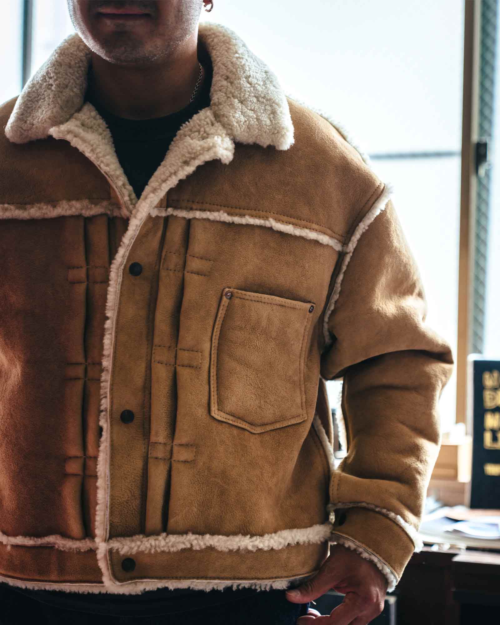 ©SAINT M××××××・saint michael -  BB_MOUTON JACKET/MOUTON / BEIGE