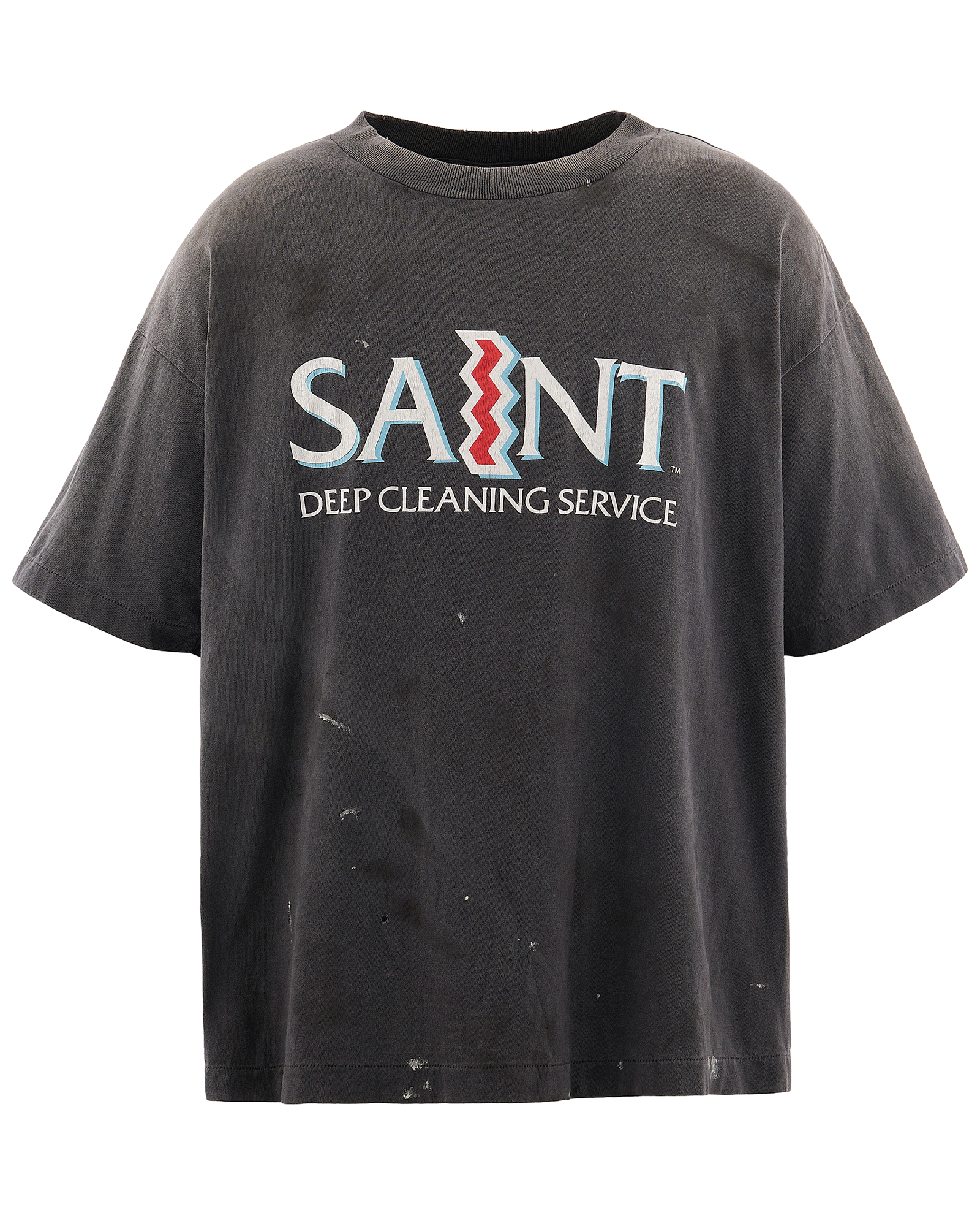 SS T-SHIRT/SAINT / BLACK