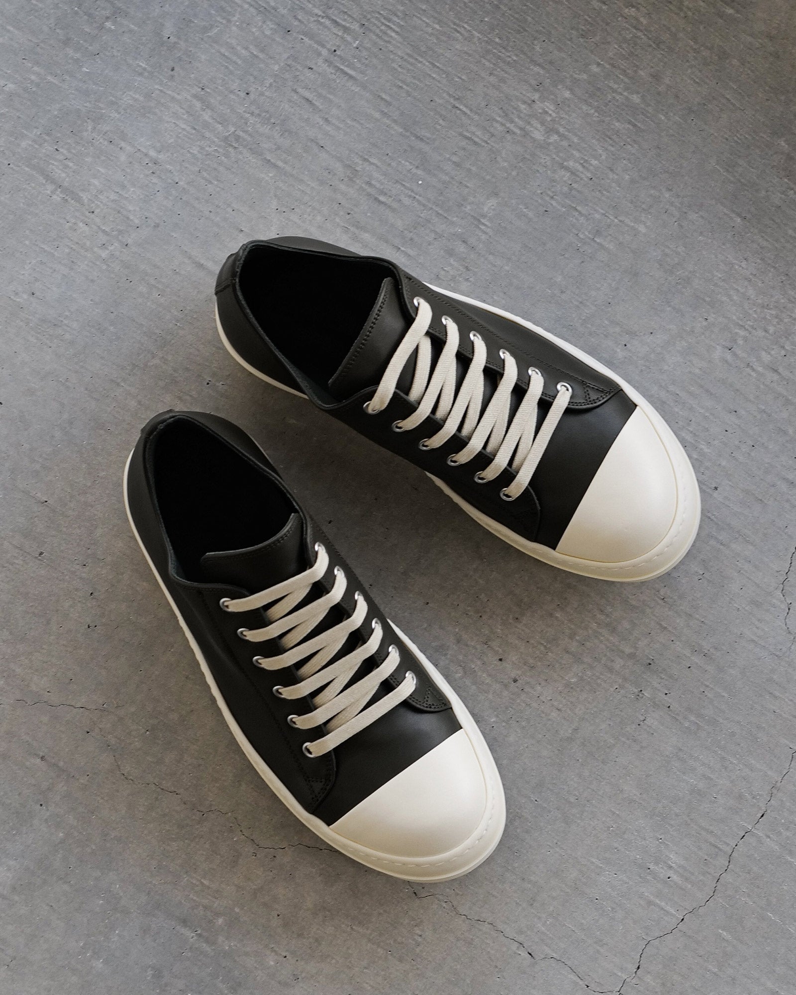 RICK OWENS・リック オウエンス - ローカットスニーカー LOW SNEAKS / BOSCO/MILK/MILK