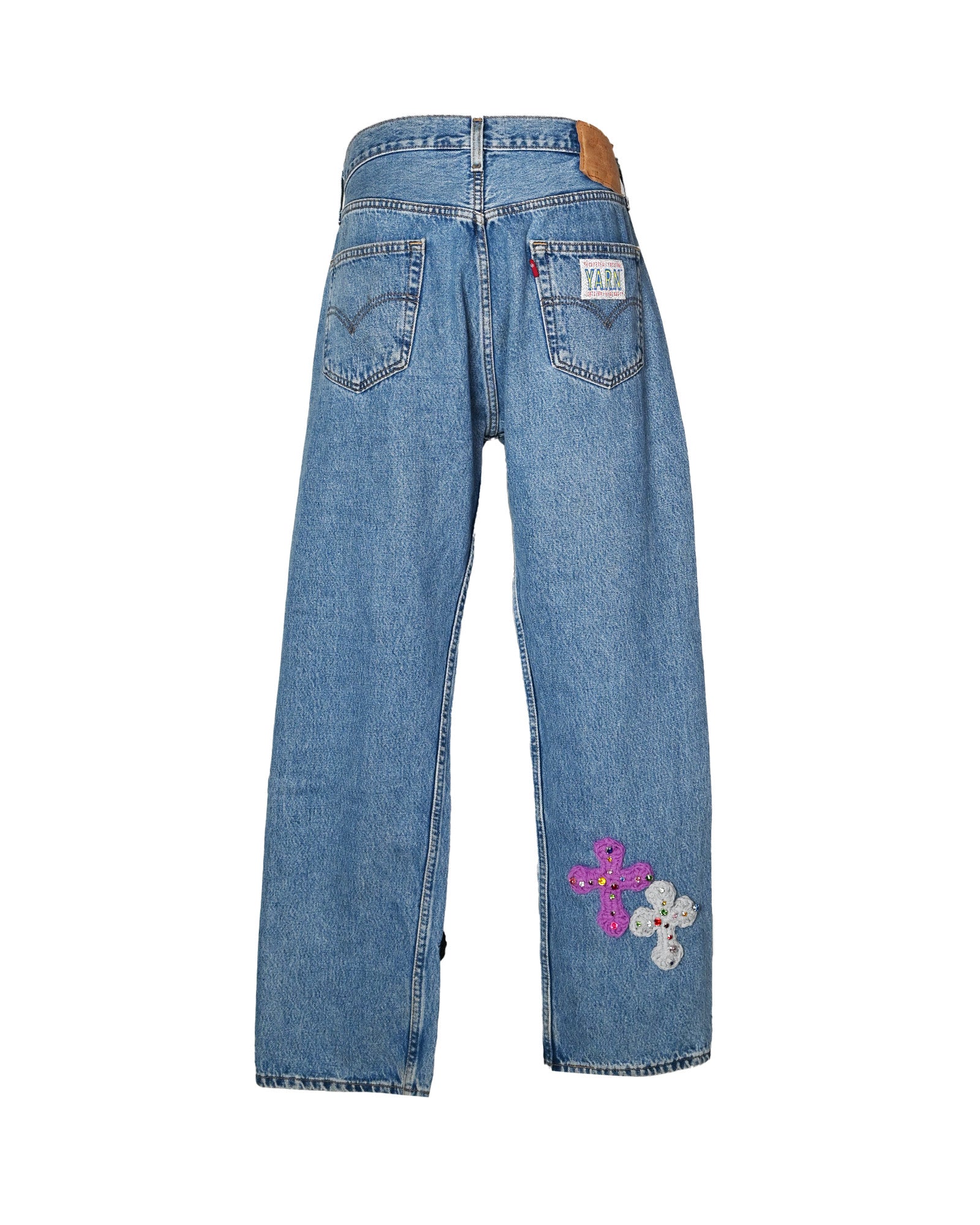 Y.A.R.N. (ヤーン) デニムパンツY.A.R.N. DENIM STARS-5 / MULTI