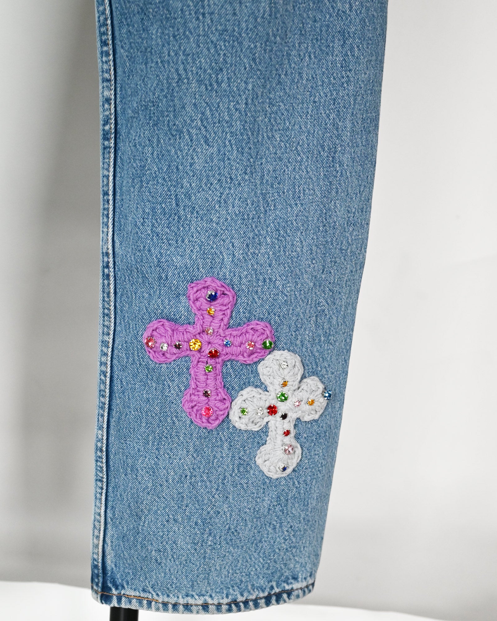Y.A.R.N. (ヤーン) デニムパンツY.A.R.N. DENIM STARS-5 / MULTI