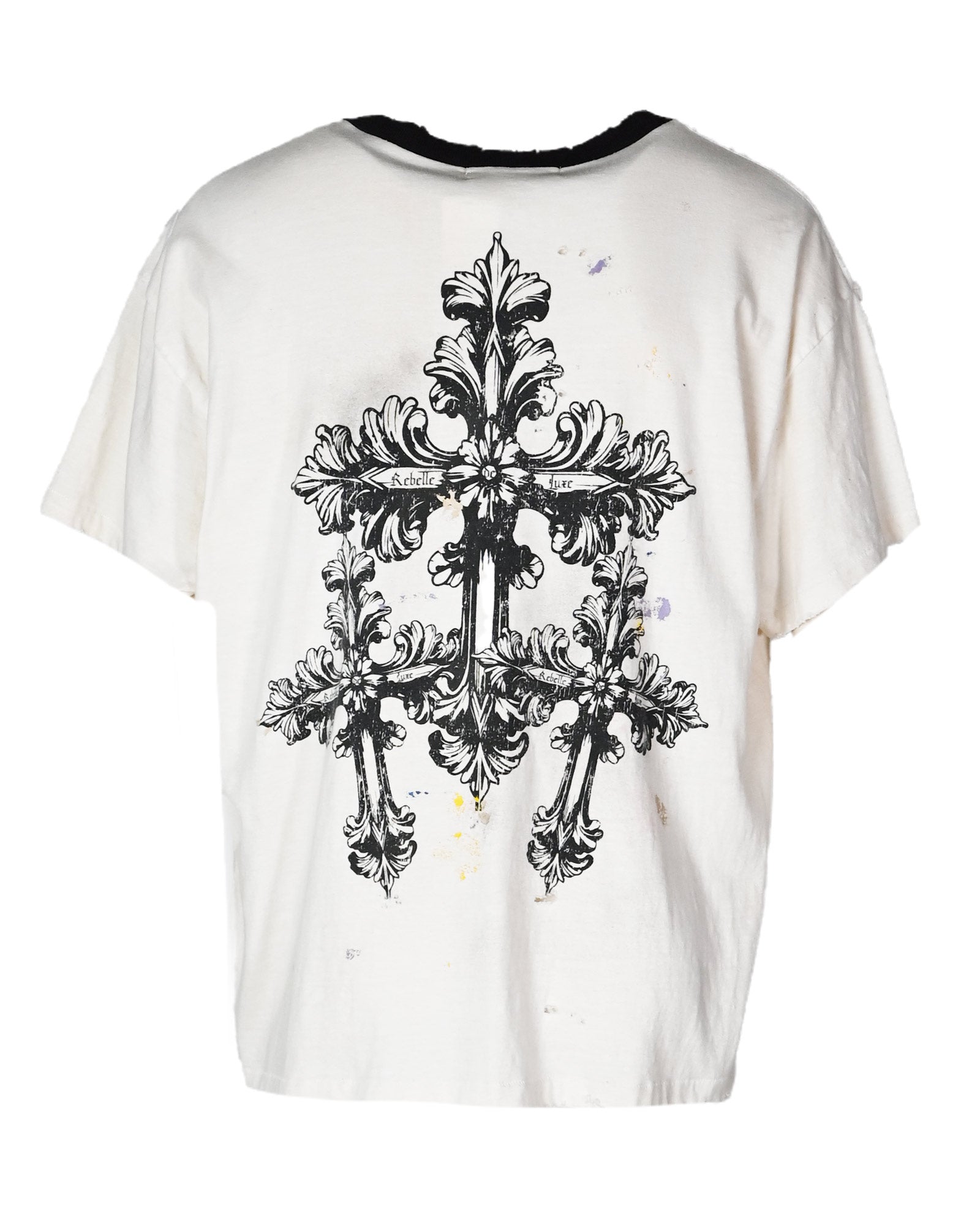 Rebelle de luxe・ルベルドゥリュクス - トップス RDL S/S CROSS TEE / OFF WHITE