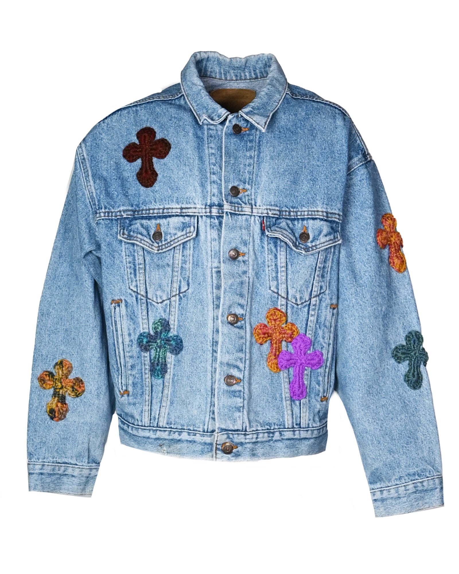 Y.A.R.N DENIM JACKET-4 / MULTI