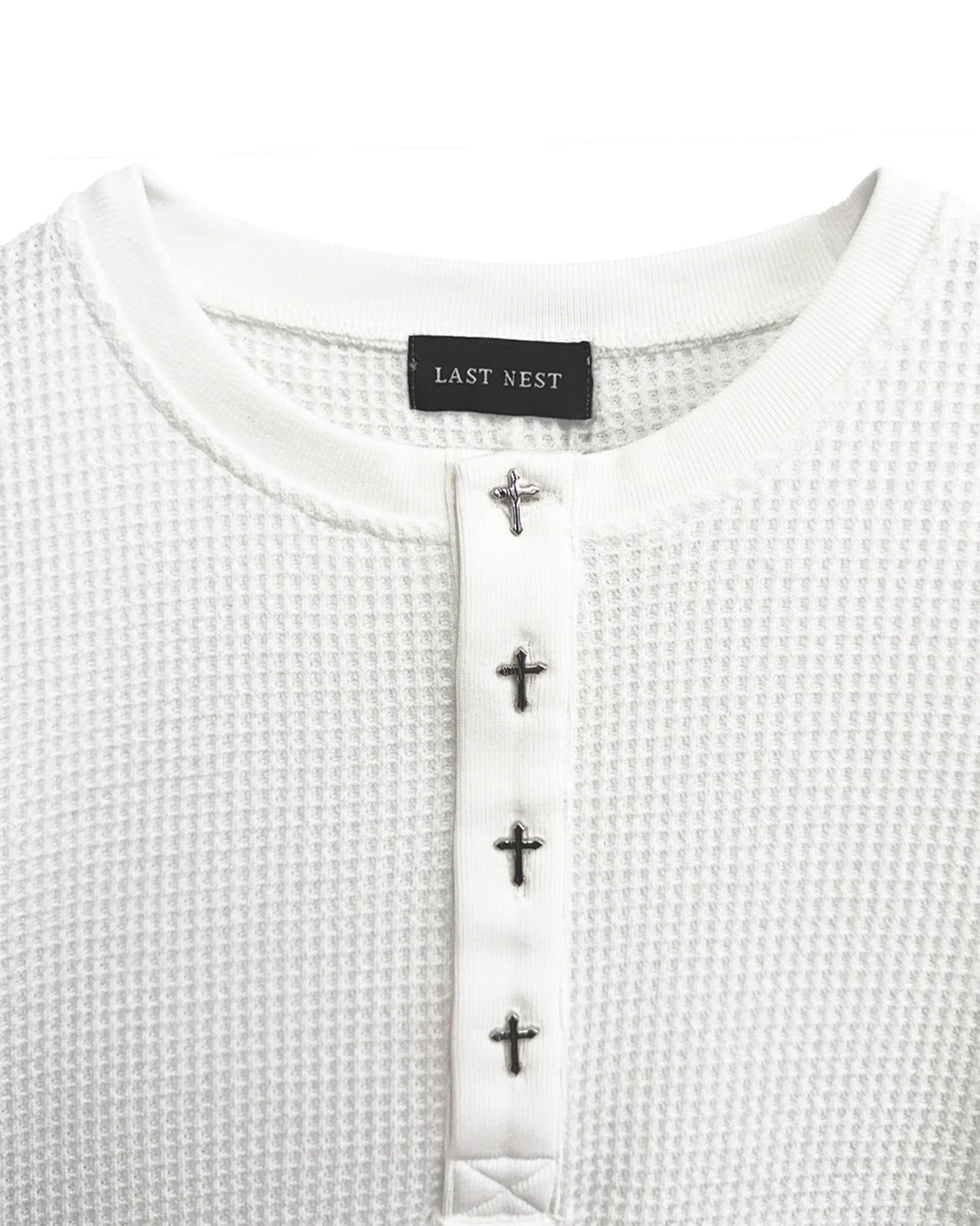 LAST NEST (ラストネスト)THERMAL L/S SHIRTS / BLACK | Detail