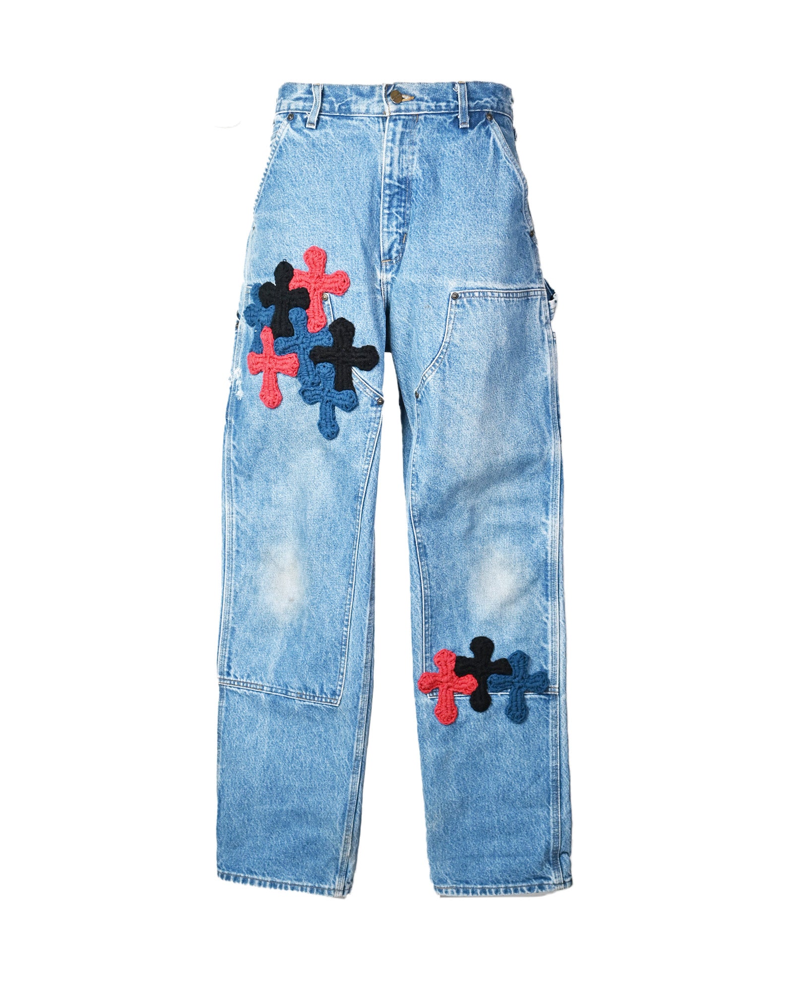 Y.A.R.N. CARHART DOUBLE KNEE PANTS-2 / MULTI