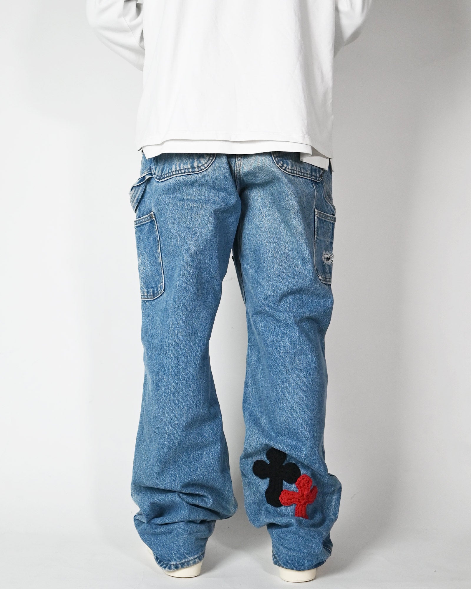Y.A.R.N.・ヤーン - デニムパンツ Y.A.R.N. CARHART DOUBLE KNEE PANTS-2 / MULTI