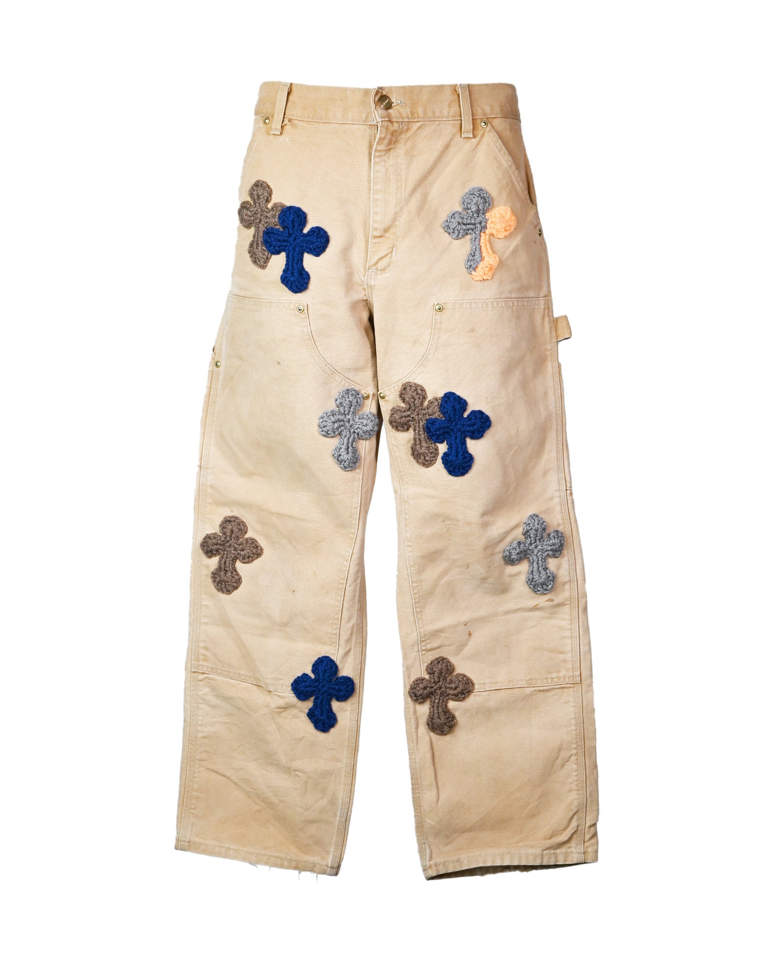 Y.A.R.N.  DOUBLE KNEE PANTS-1  / MULTI