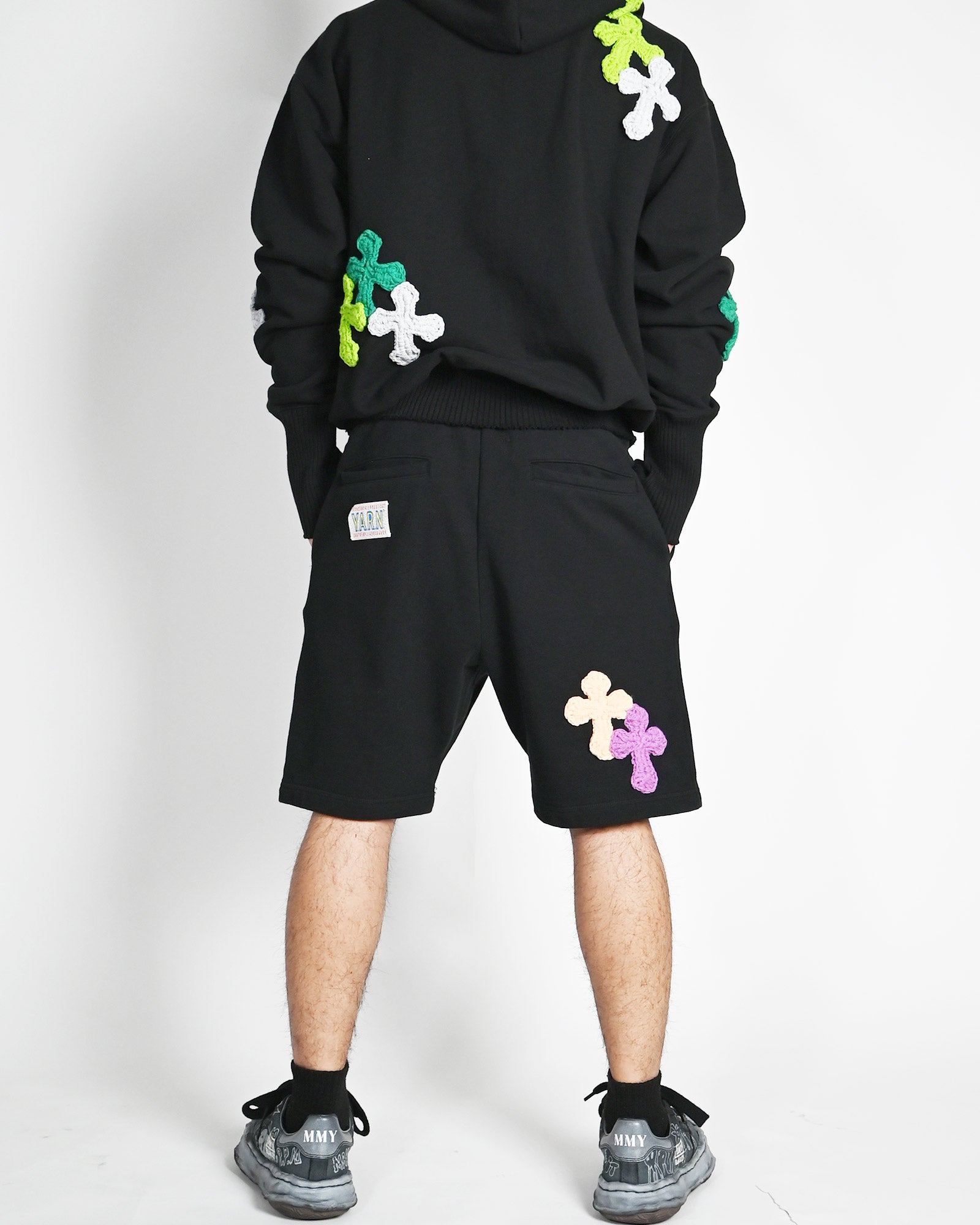 Perfectribs・パーフェクトリブズ - スウェットパンツ Y.A.R.N. × PERFECTRIBS SWEATSHORTS-003 / MULTI