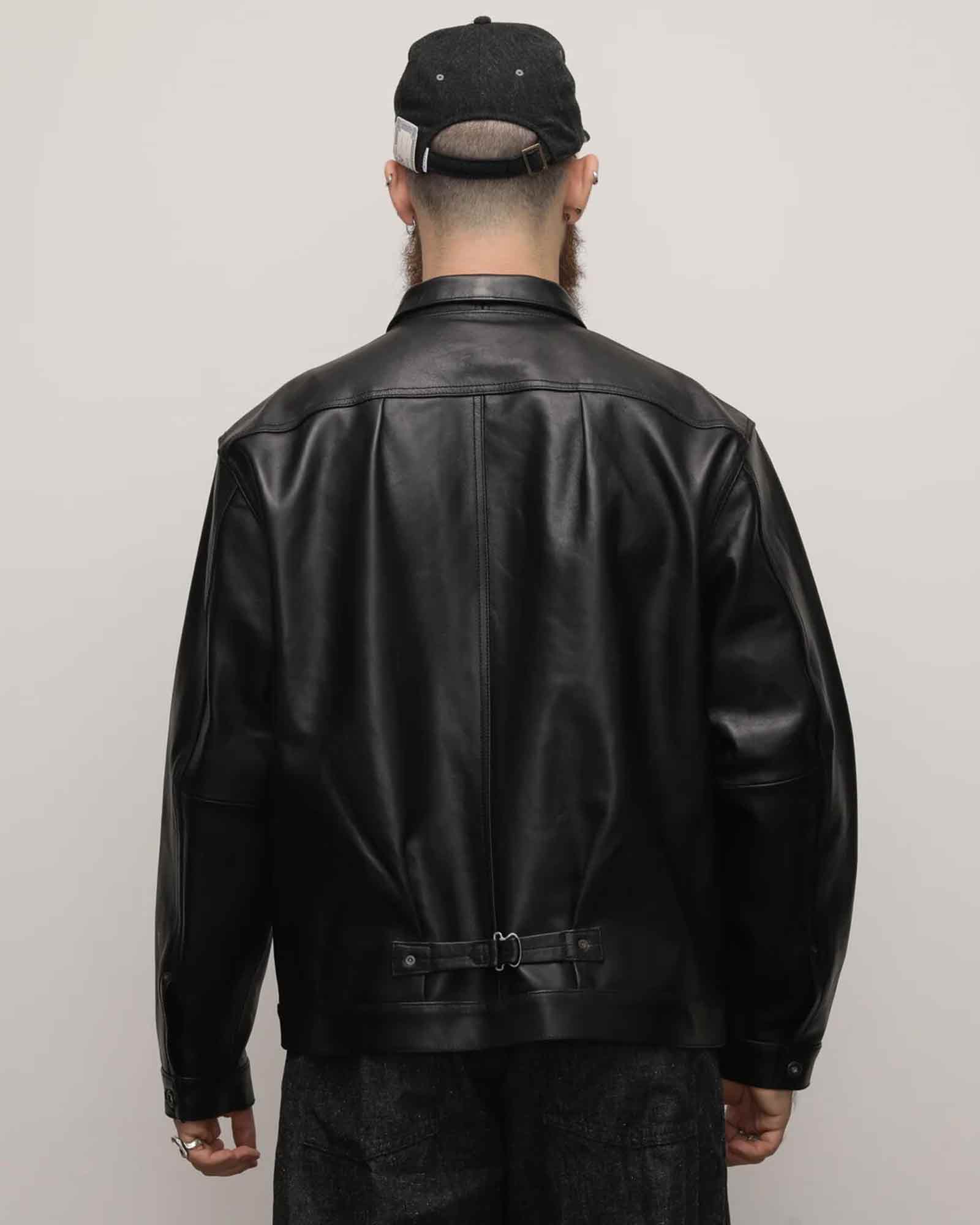 Schott・ショット -  SHEEP LEATHER 1st TRACKER JACKET / BLACK