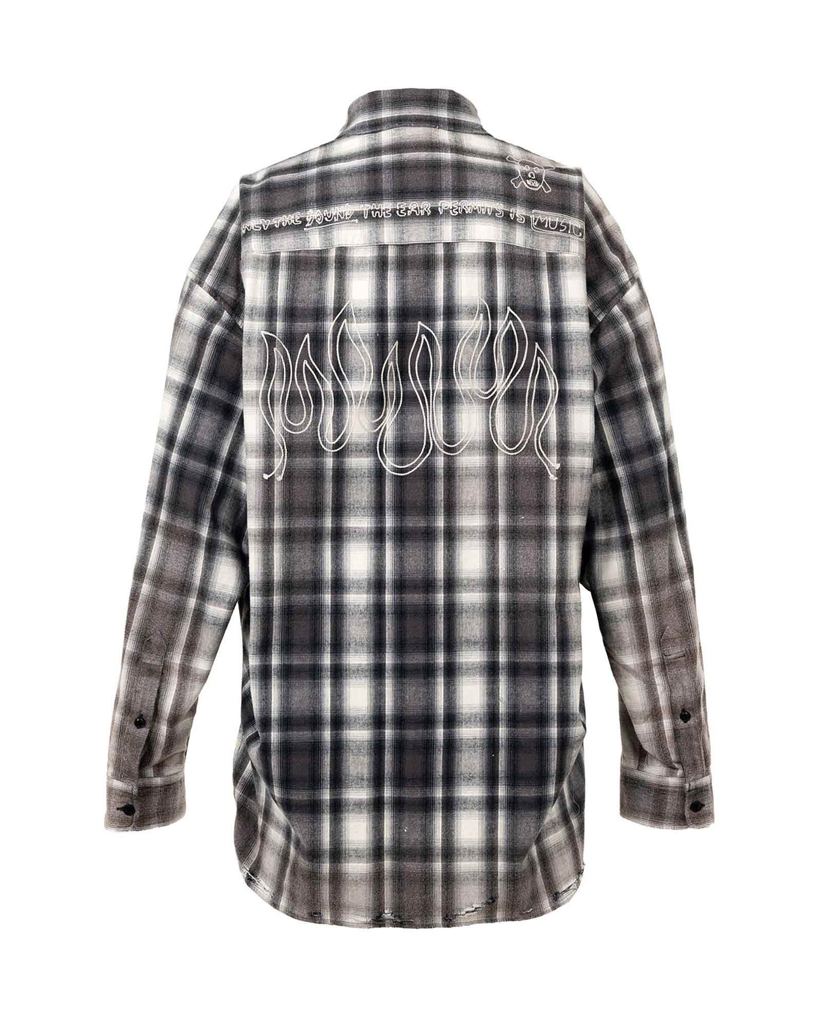 MIHARA YASUHIRO・Yasuhiro Mihara -  VINTAGE LIKE CHECK L/S SHIRTS / BLACK