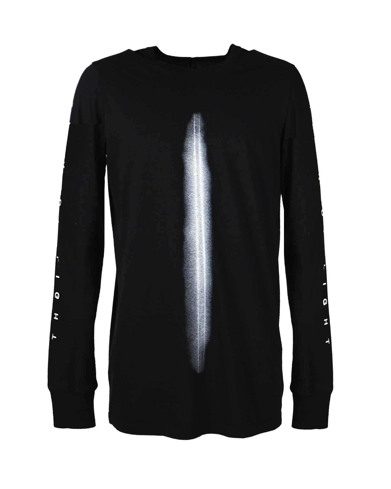 RICK OWENS DRKSHDW・リックオウエンス ダークシャドウ - L/S Tシャツ LEVEL LS T  / BLACK/MILK