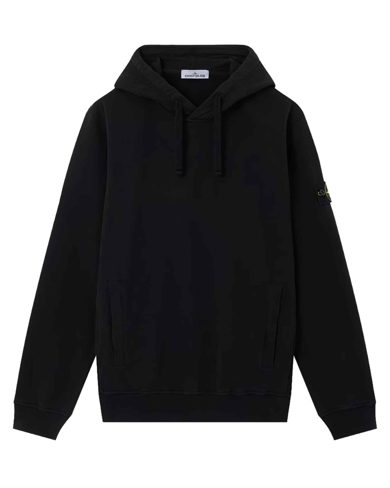 STONE ISLAND・stone island -  BRUSHED ORGANIC COTTON FLEECE 6100048 / BLACK