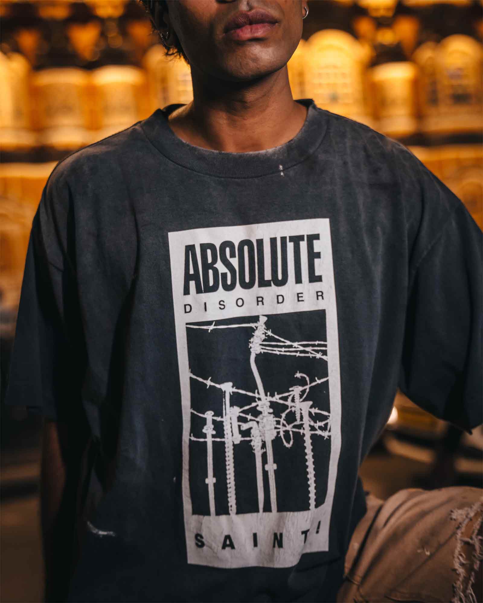 ©SAINT M××××××・セントマイケル - Tシャツ・カットソー KK_SS T-SHIRT/ABSOLUTE / BLACK
