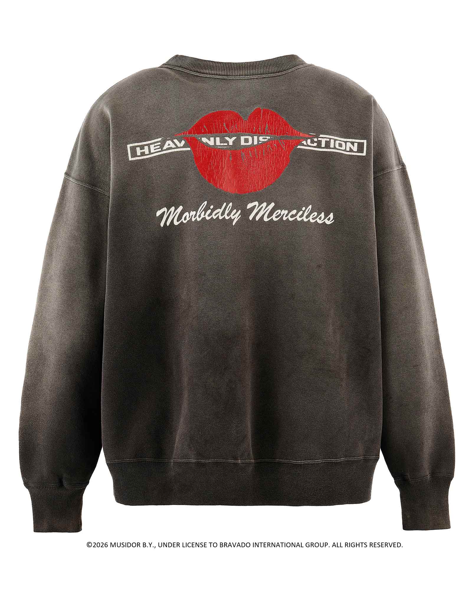 ©SAINT M××××××・セントマイケル - スウェット TRS_CRW N SWEAT/LIPS&TOHGUE / BLACK