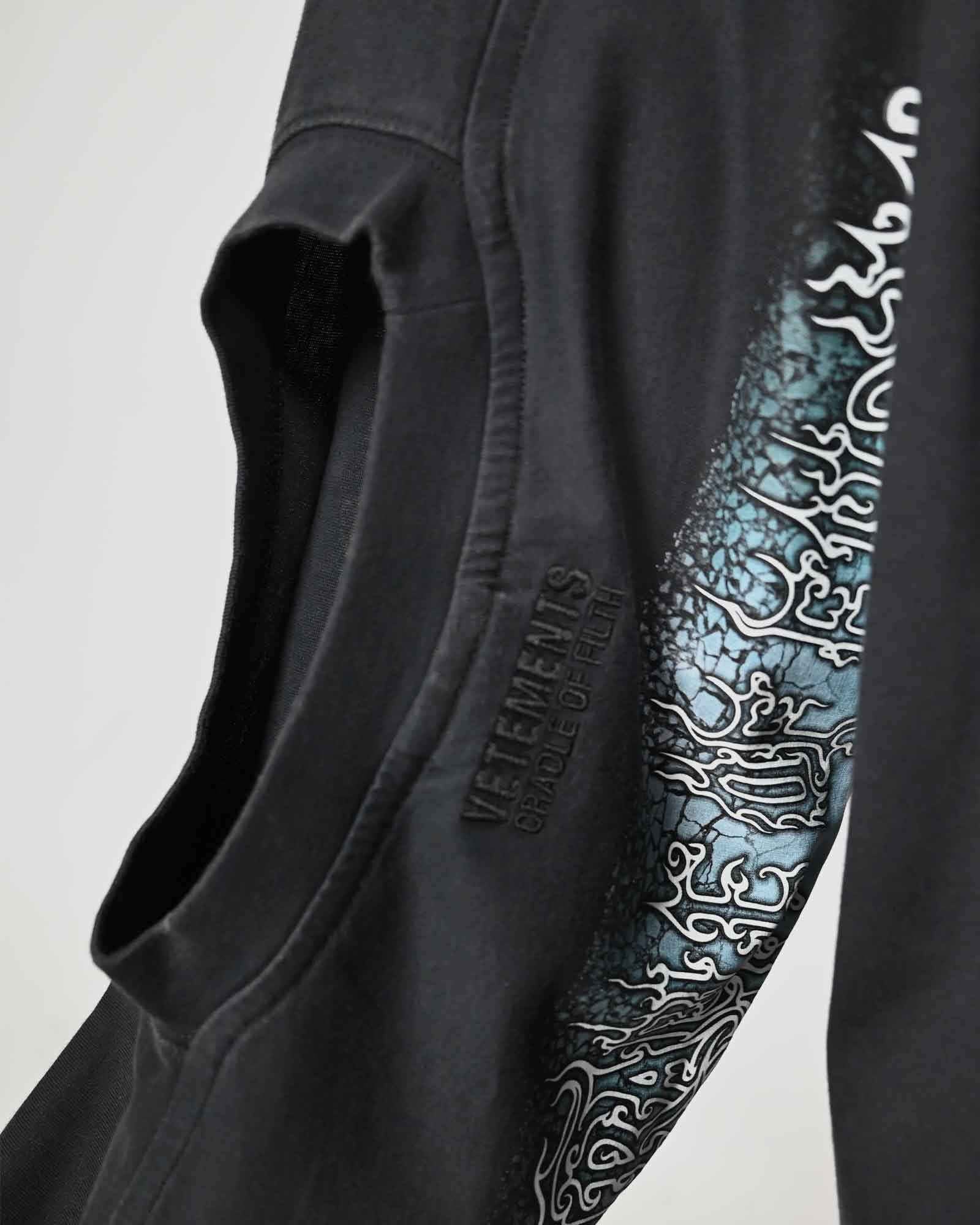 VETEMENTS・Vetements -  COF DECADENCE CUT-UP T-SHIRT LONGSLEEVE / WASHED BLACK