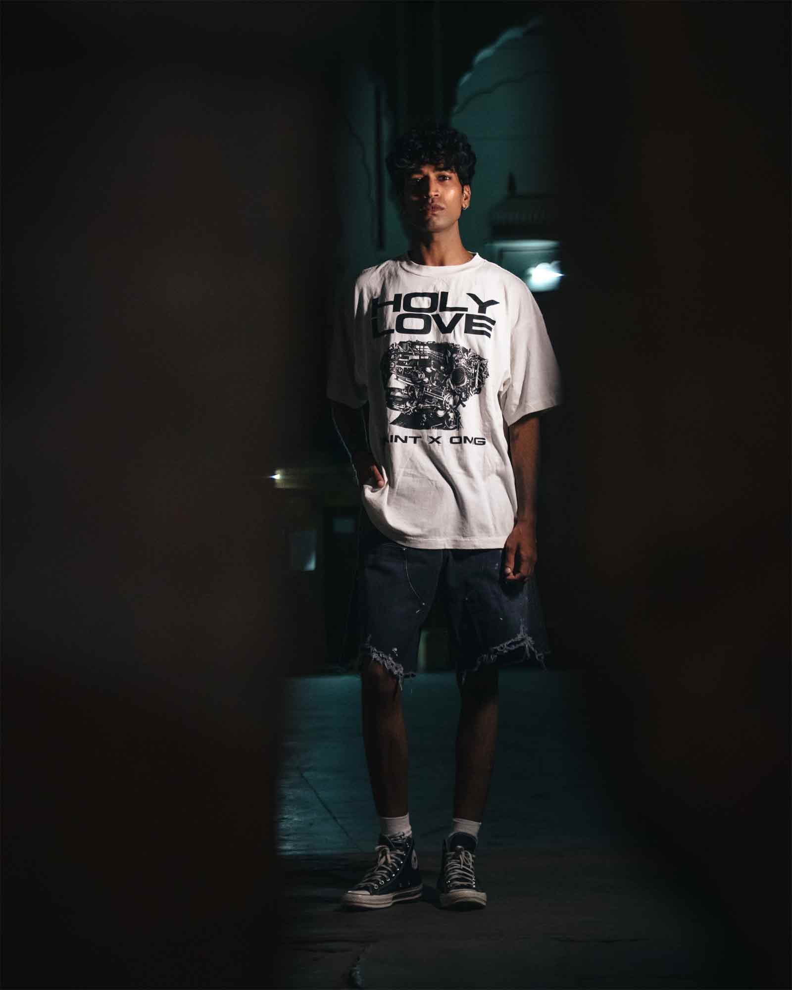 ©SAINT M××××××・セントマイケル - Tシャツ・カットソー KK_SS T-SHIRT/HOLY LOVE / WHITE