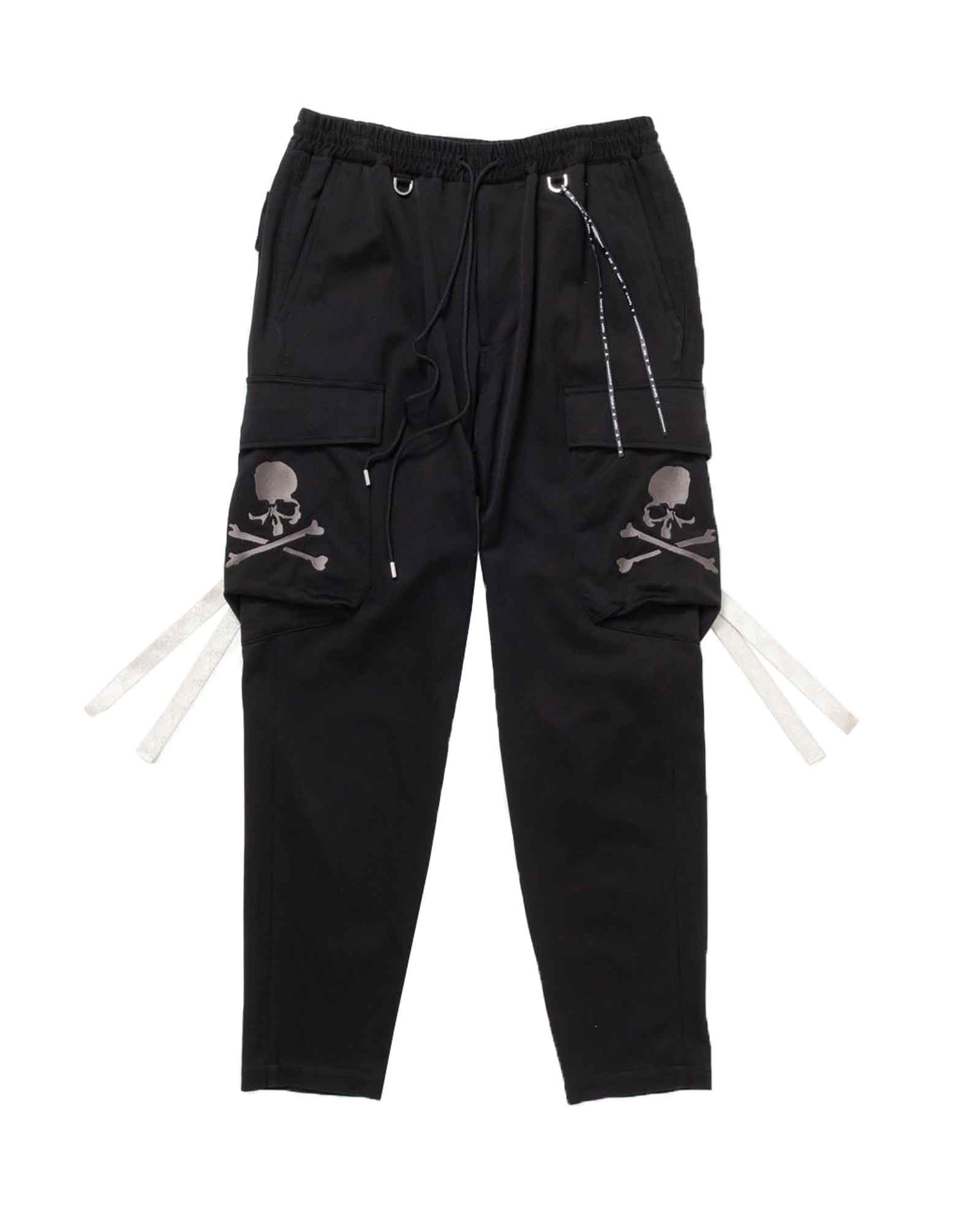 SLIM FIT CARGO PANTS / BLACK