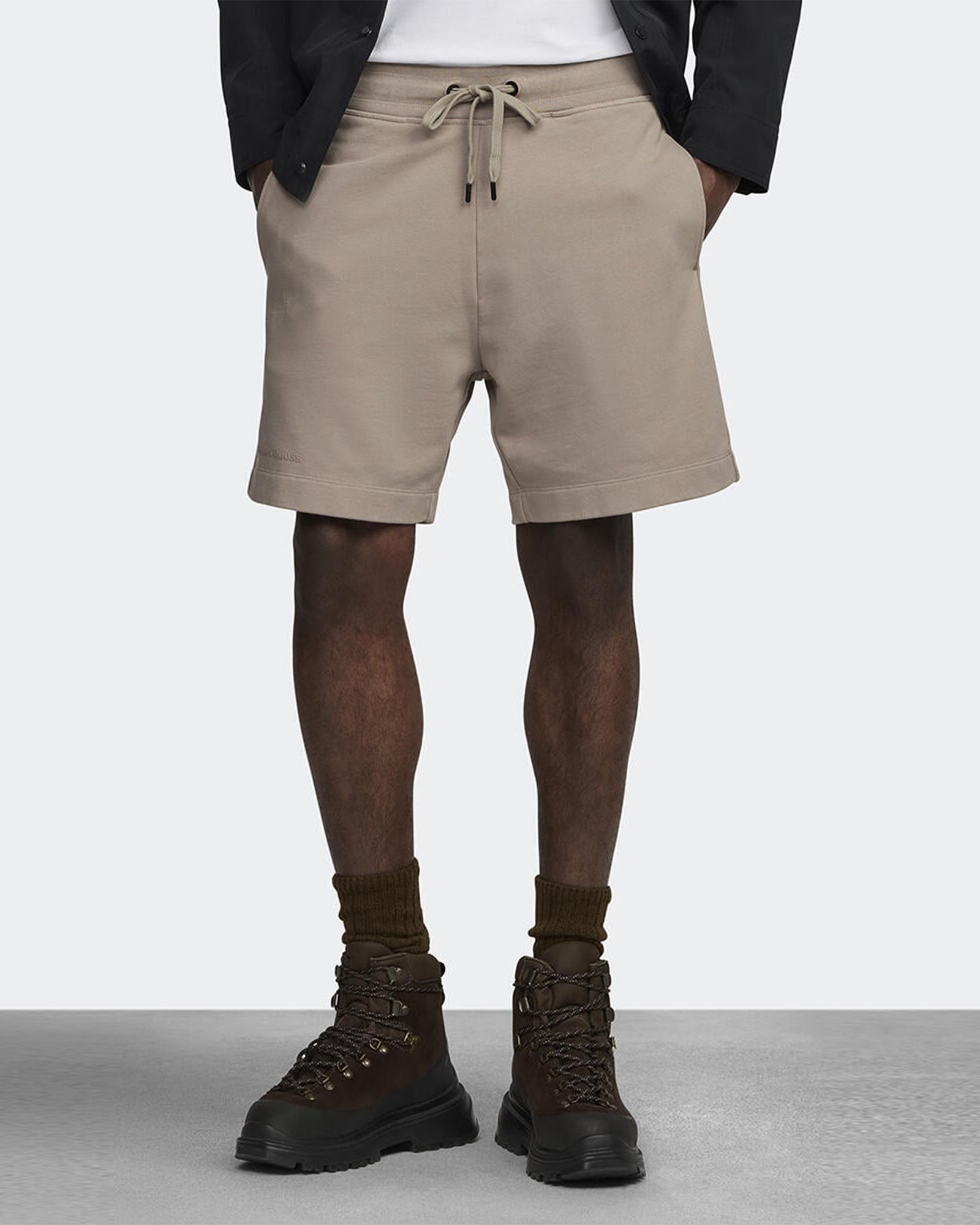 CANADA GOOSE・カナダグース - ハーフ・ショートパンツ HURON SHORT / LIMESTONE