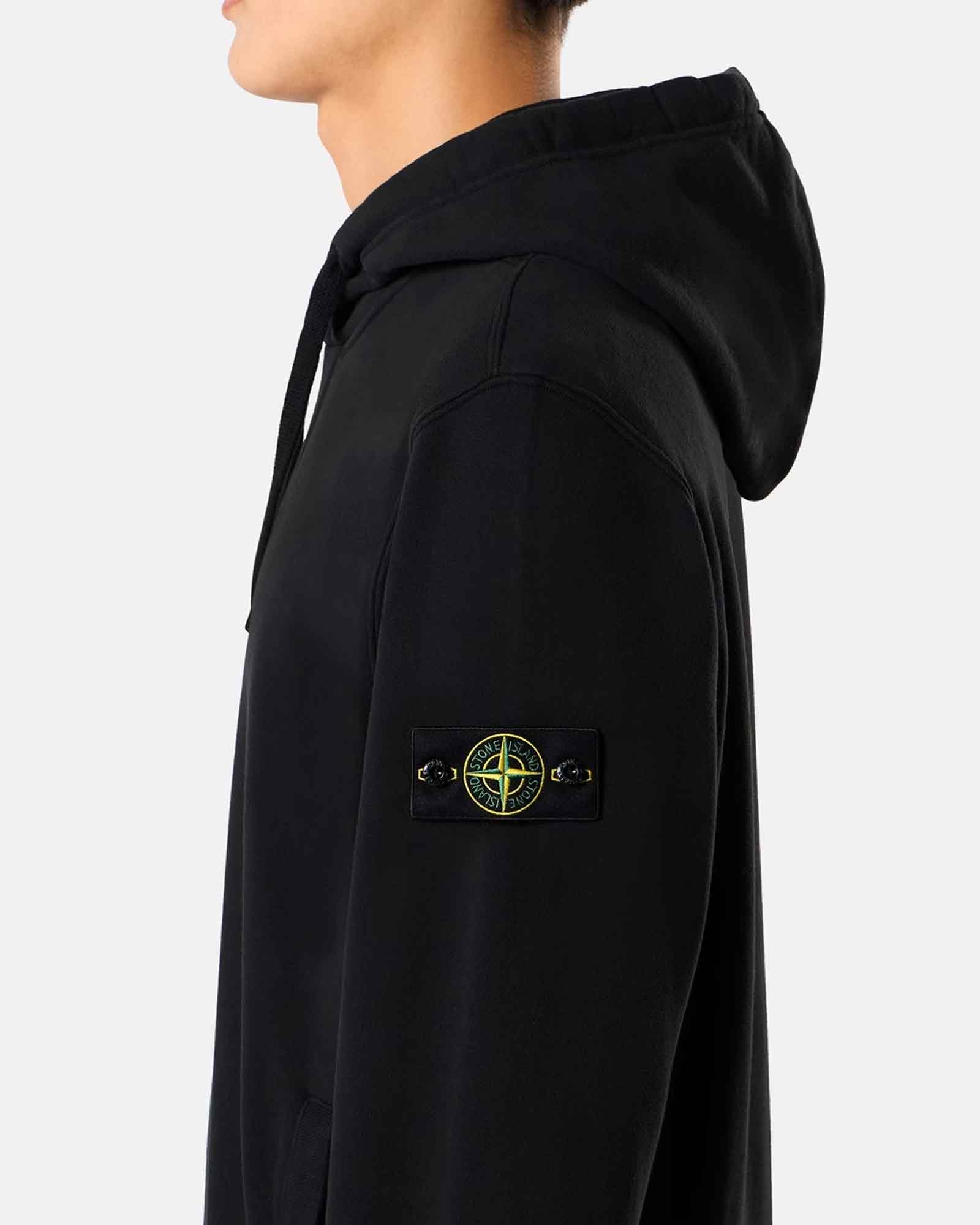 STONE ISLAND・stone island -  BRUSHED ORGANIC COTTON FLEECE 6100048 / BLACK