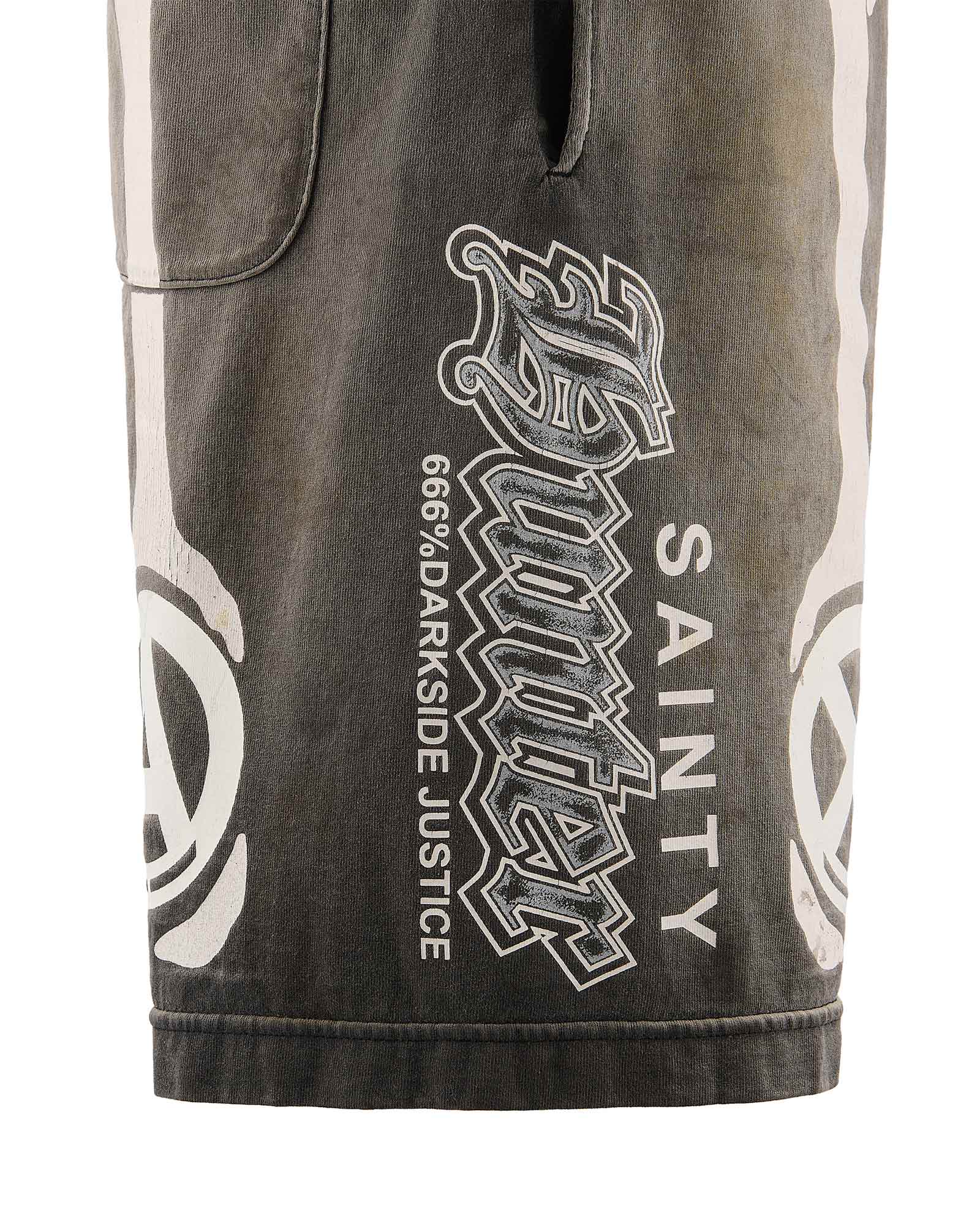 ©SAINT M××××××・セントマイケル - ハーフ・ショートパンツ BH_CUT SEW SHORTS/BONE / CHARCOAL