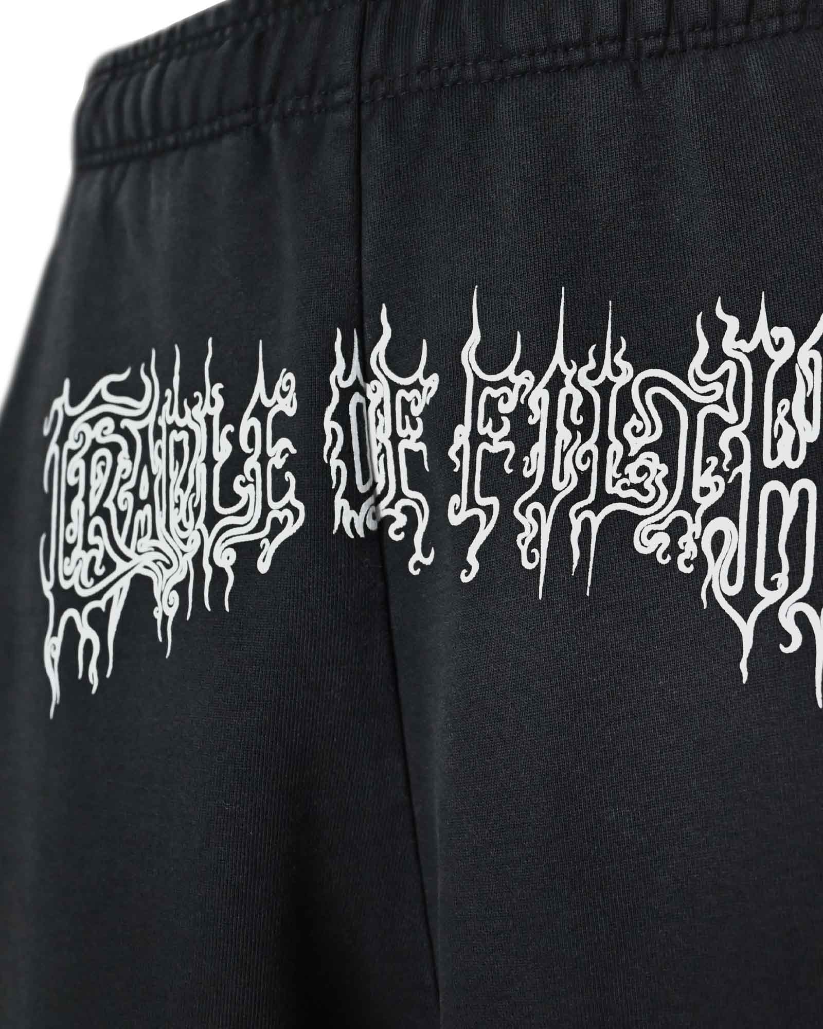 VETEMENTS・Vetements -  COF LOGO BAGGY SWEATPATNS / WASHED BLACK