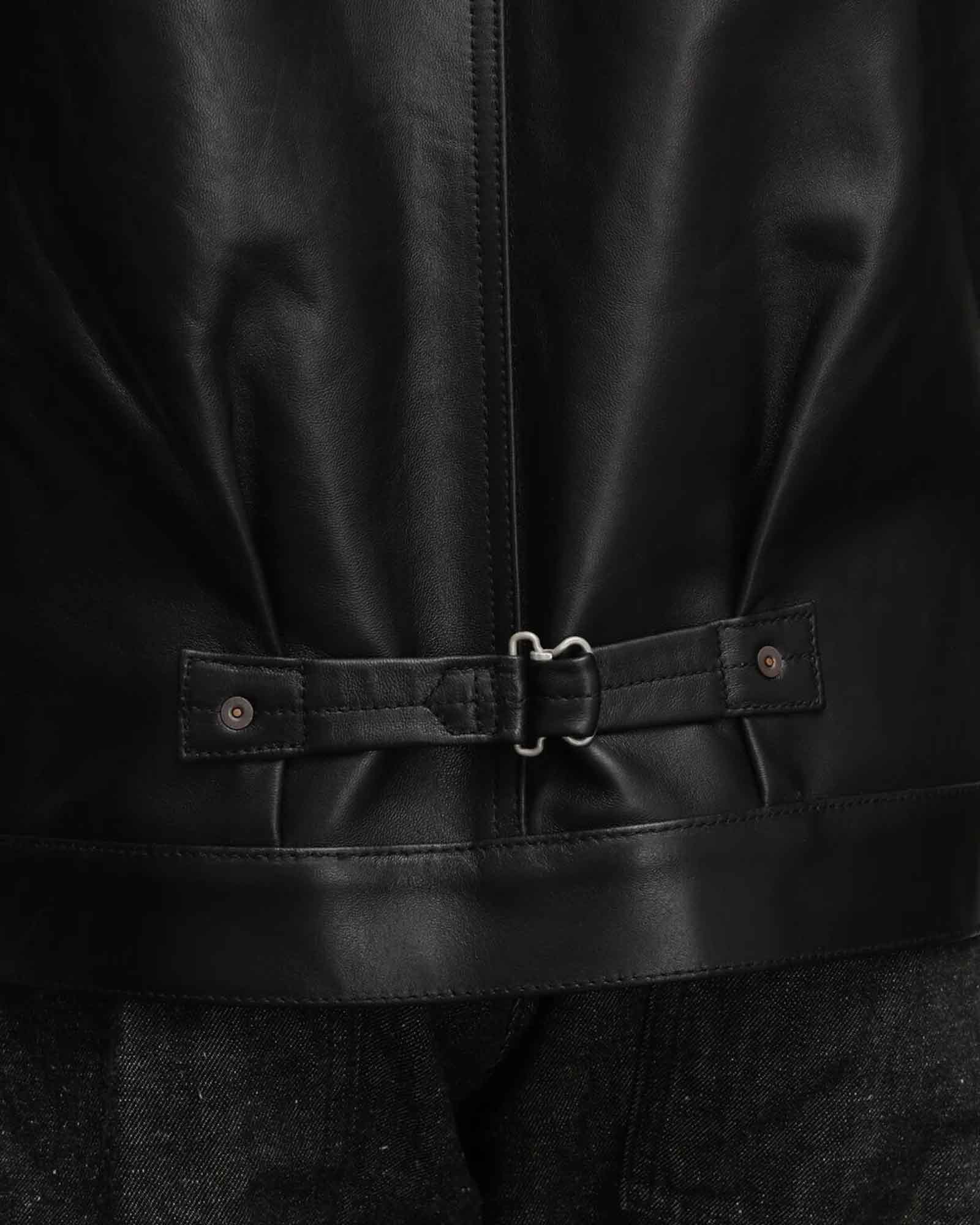 Schott・ショット -  SHEEP LEATHER 1st TRACKER JACKET / BLACK
