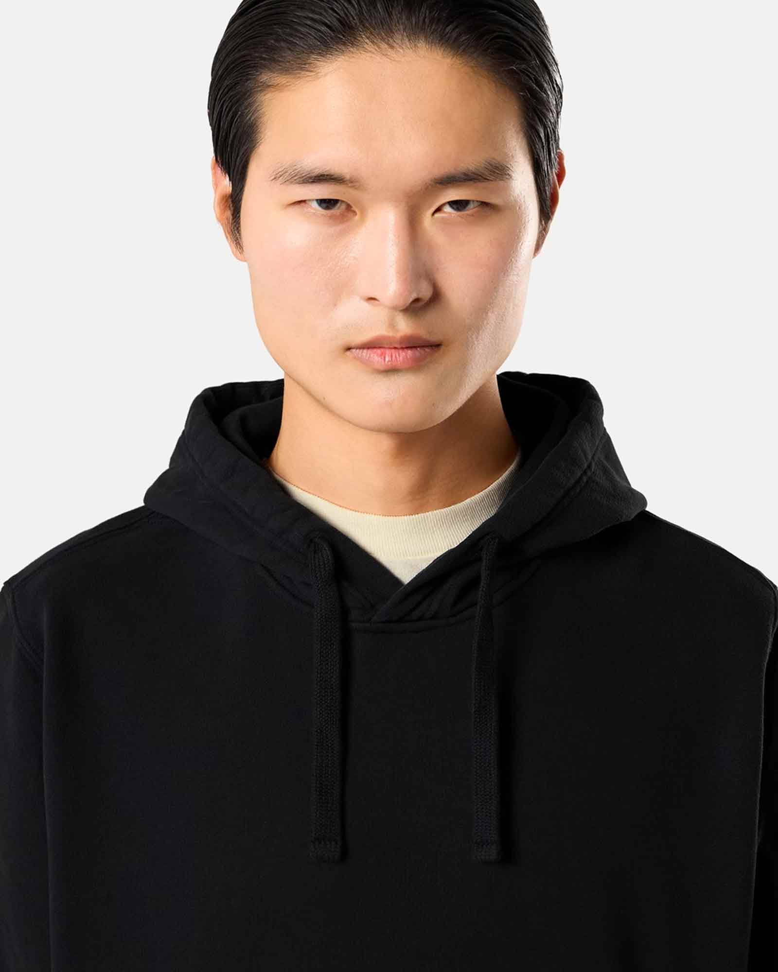 STONE ISLAND・stone island -  BRUSHED ORGANIC COTTON FLEECE 6100048 / BLACK