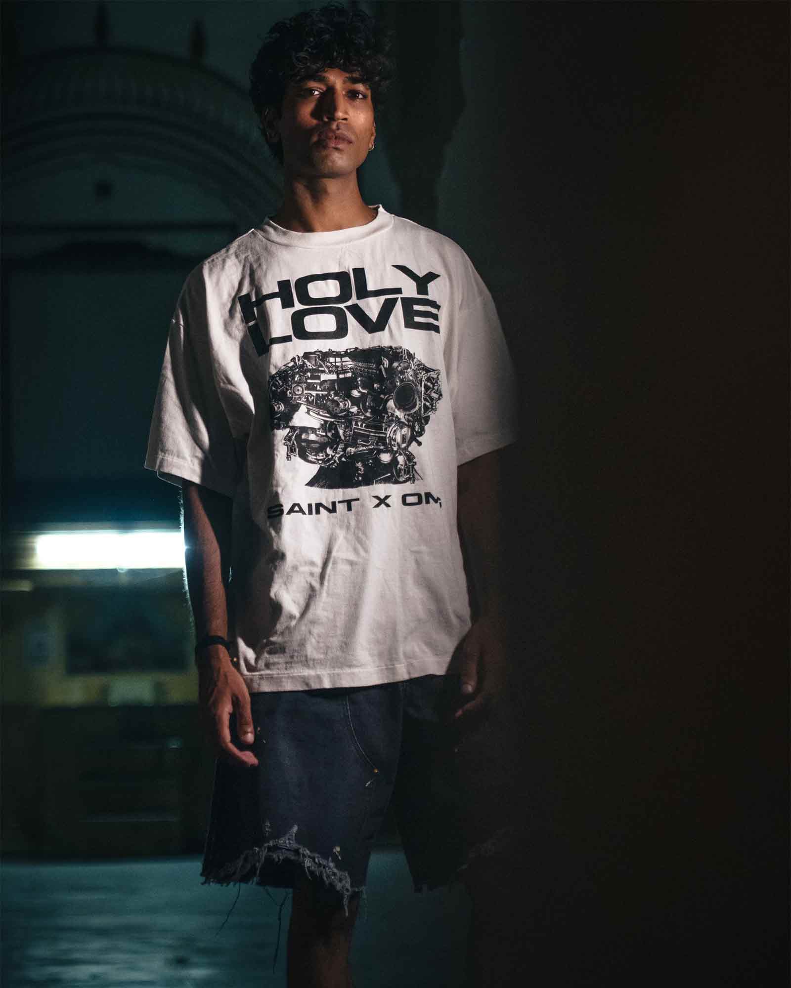 SAINT M×××××× (セントマイケル) SS26 KK_SS T-SHIRT/HOLY LOVE/WHITE