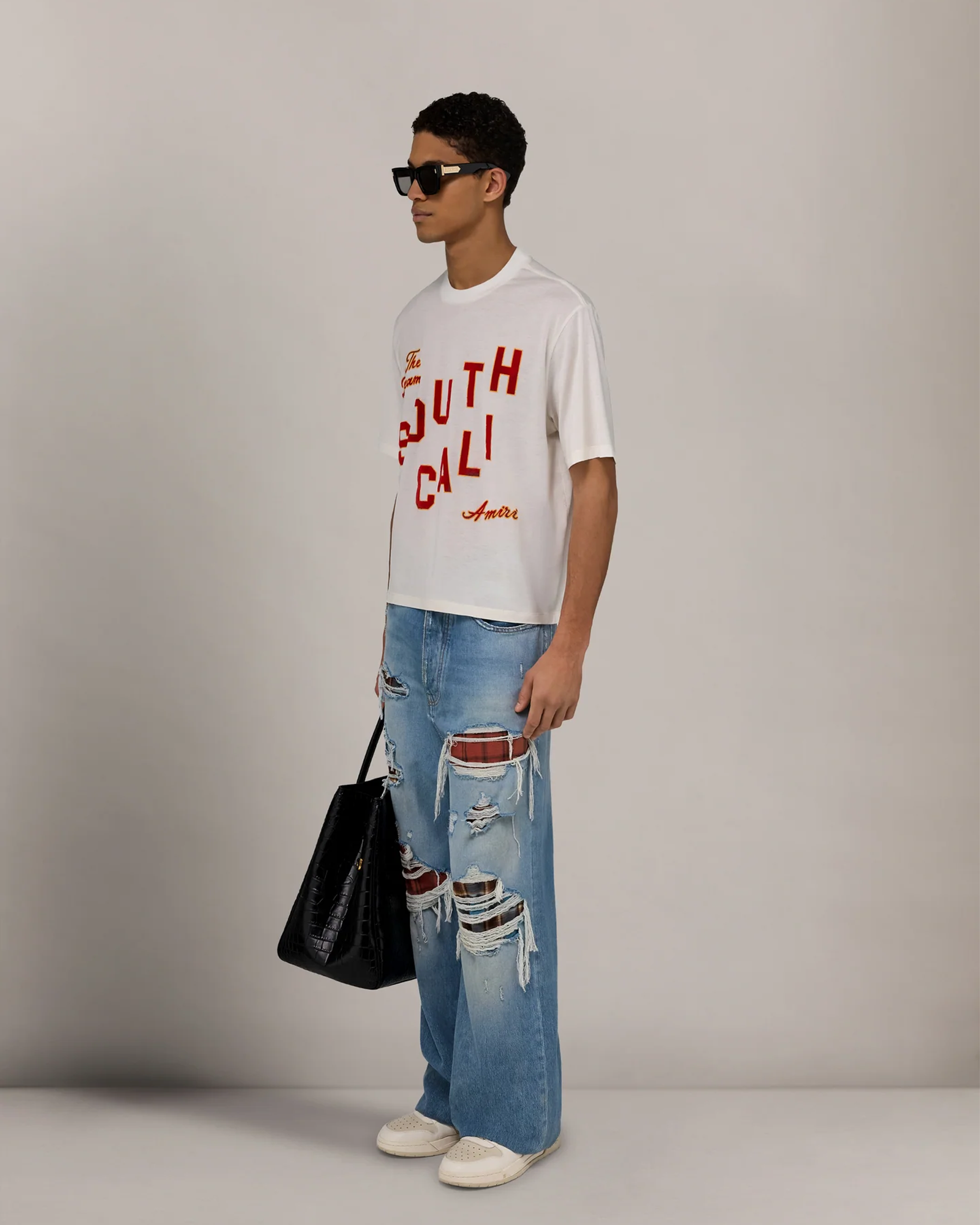 AMIRI・amiri -  FLANNEL REPAIR BAGGY JEAN / SURFRIDER INDIGO