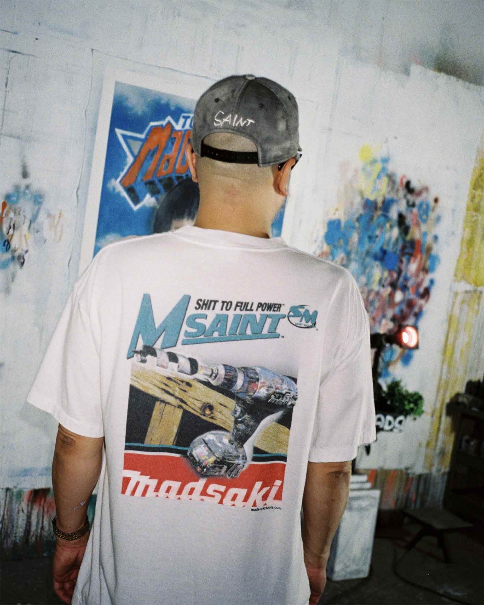 ©SAINT M××××××・セントマイケル - Tシャツ・カットソー MDS_SS T-SHIRT/SCREWDRIVER / WHITE