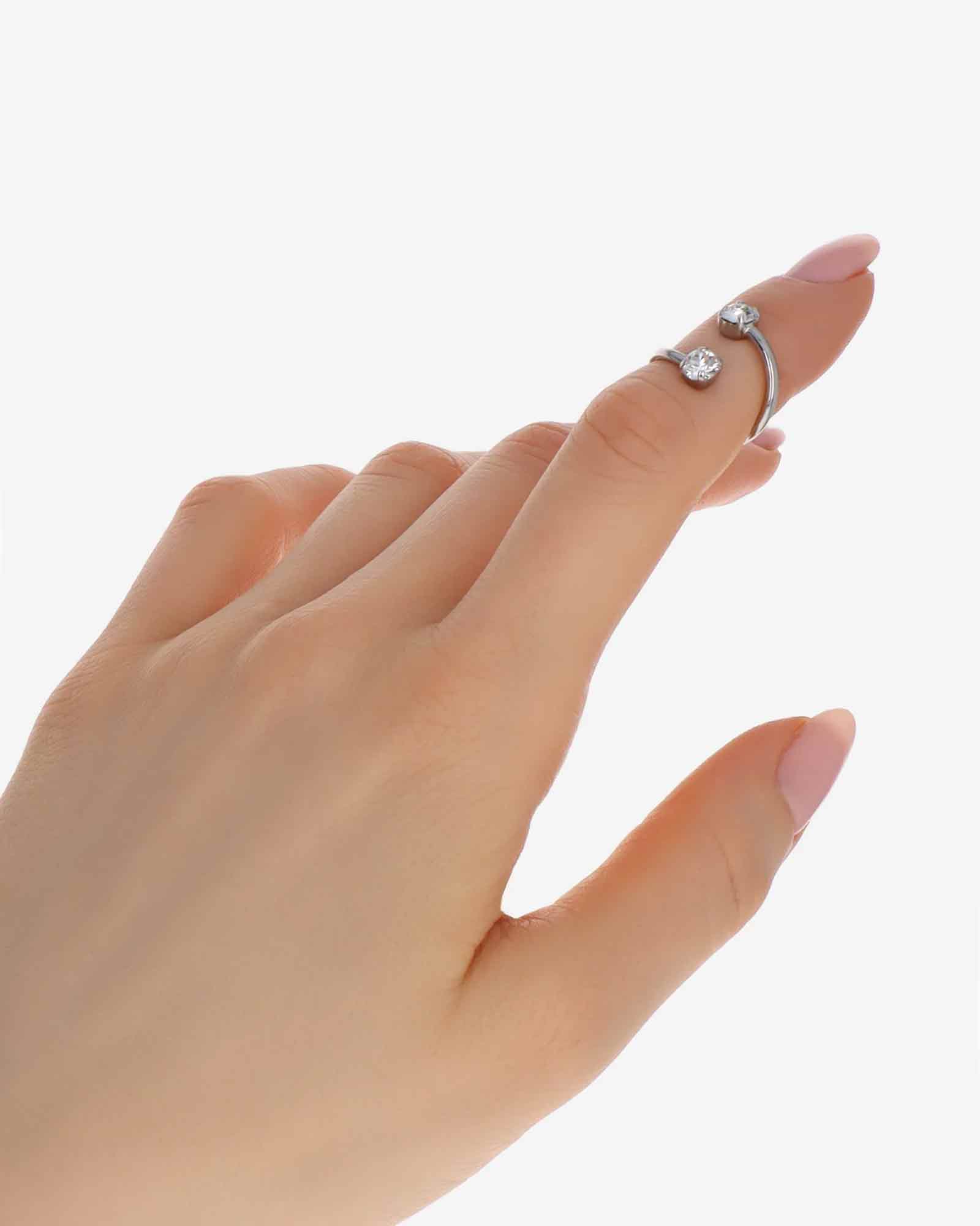 JUSTINE CLENQUET・ジュスティーヌ・クランケ - 指輪・リング JUNO MID RING / PALLADIUM