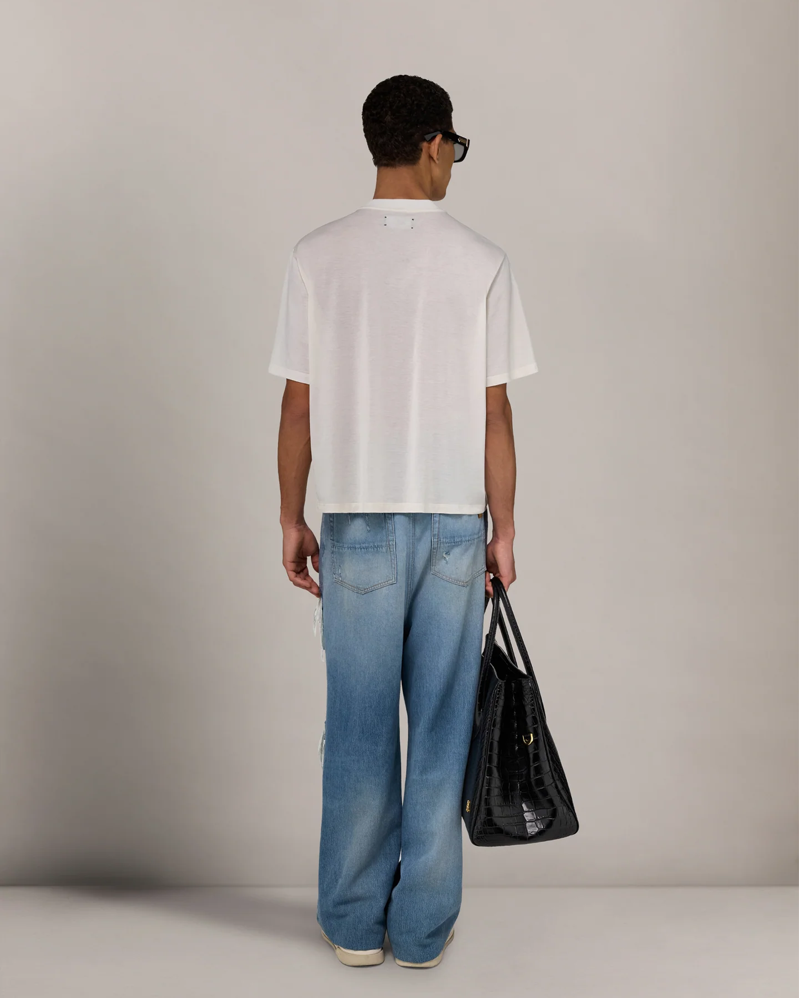 AMIRI・amiri -  FLANNEL REPAIR BAGGY JEAN / SURFRIDER INDIGO