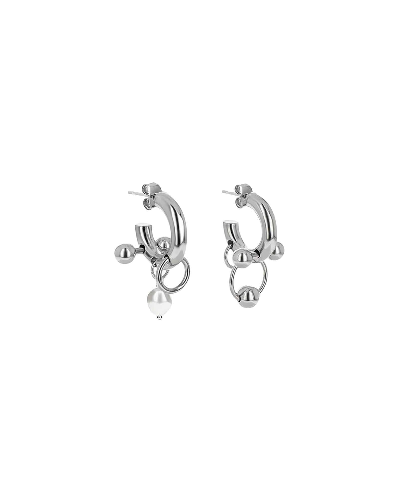 LISA EARRINGS / PALLADIUM